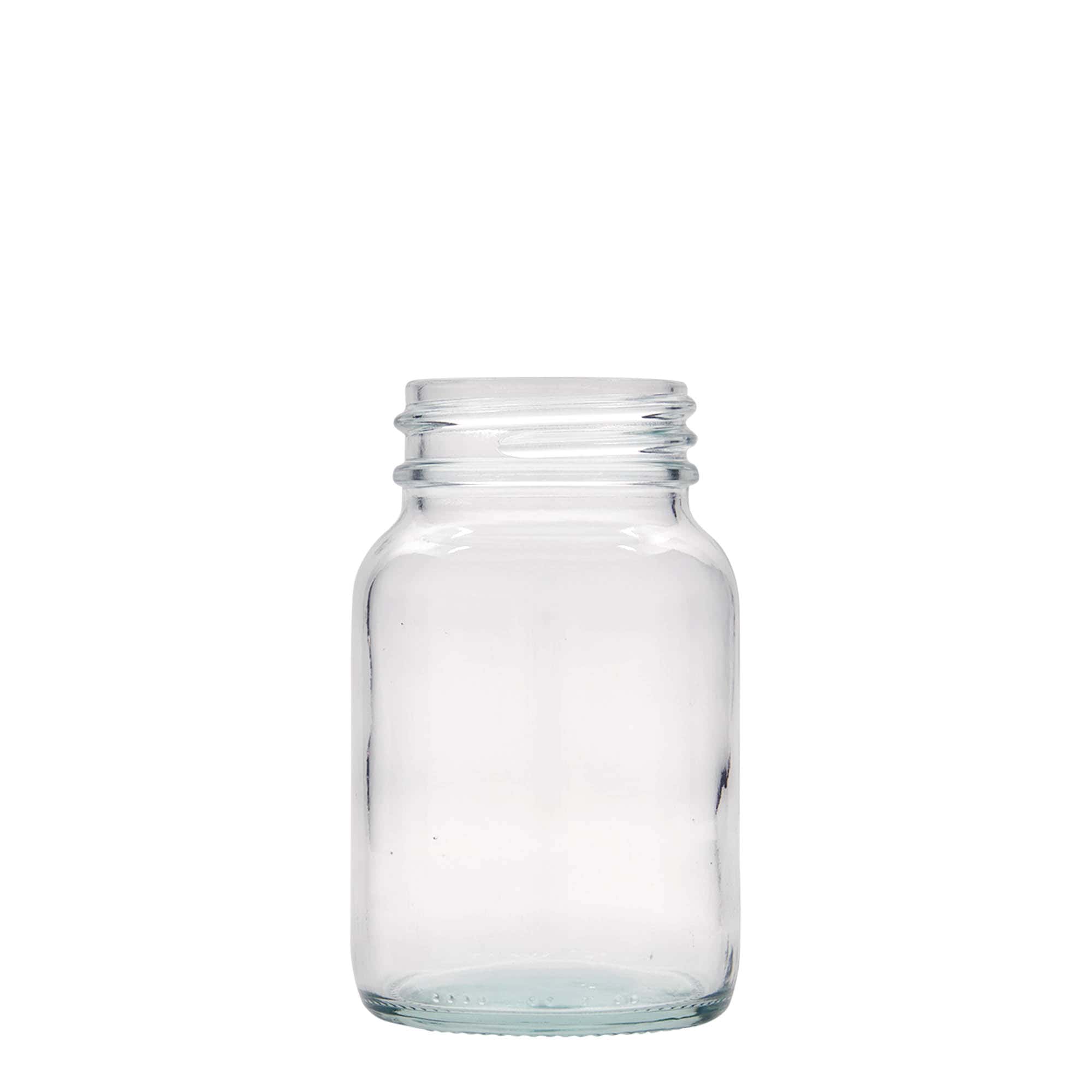 250 ml leveäkaul. lasipurkki, suu: DIN 55