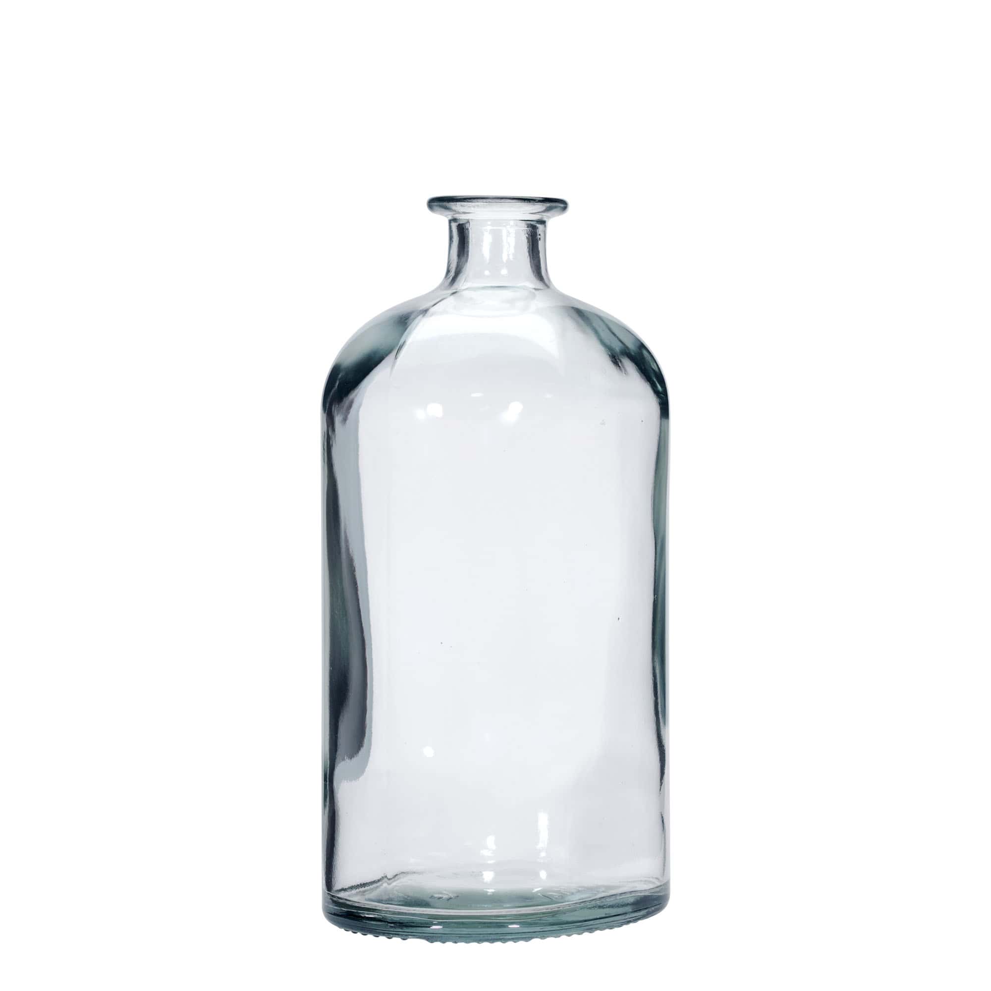1 000 ml lasipullo ”Dundee”, ovaali, suuaukko: korkki