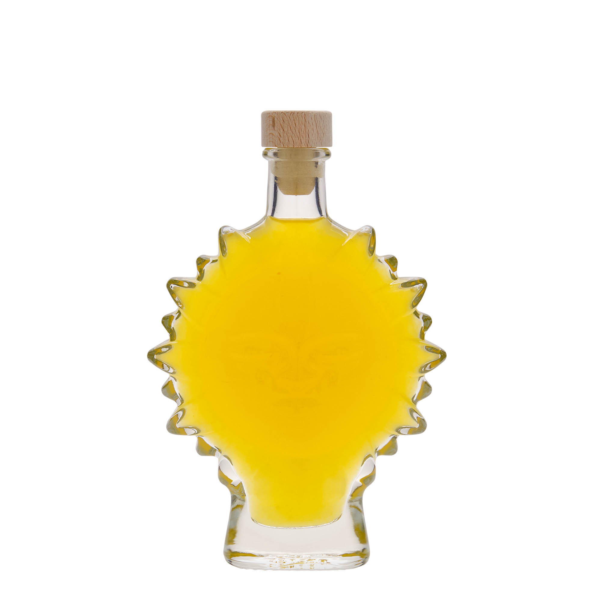 200 ml lasipullo ”Sonne”, suuaukon materiaali: korkki