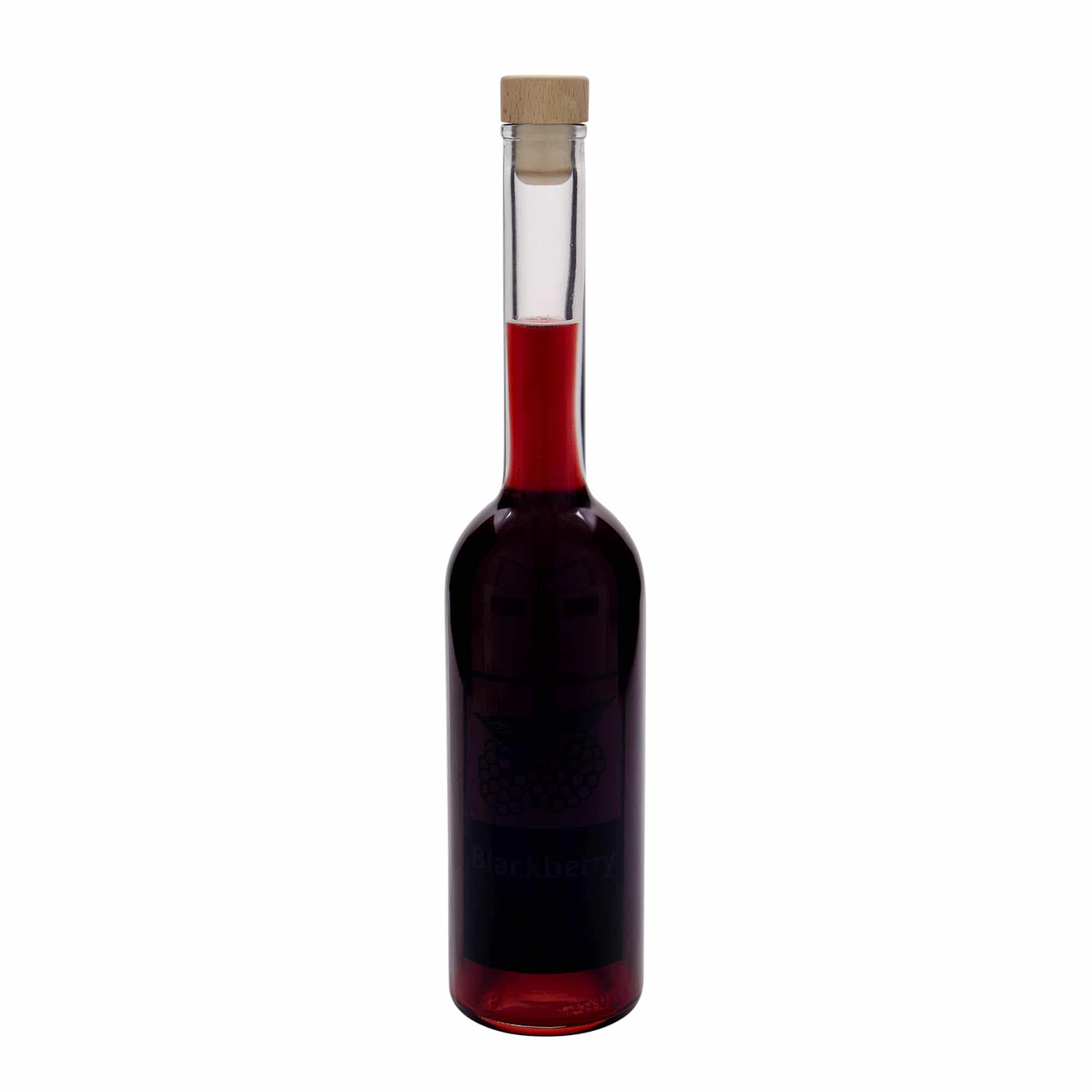 500 ml lasipullo 'Opera', kuvio: Karhunvatukka, suuaukko: korkki