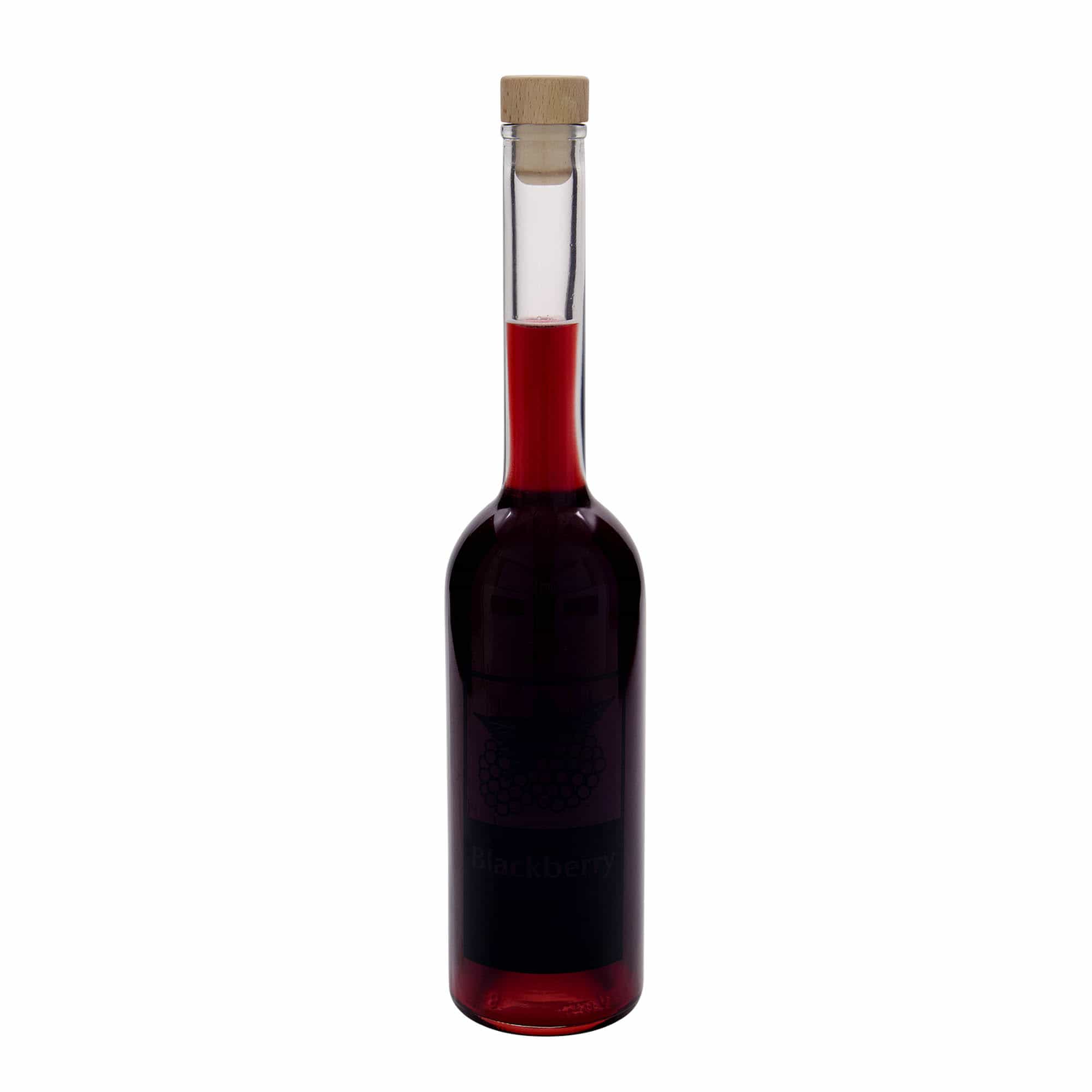 500 ml lasipullo 'Opera', kuvio: Karhunvatukka, suuaukko: korkki