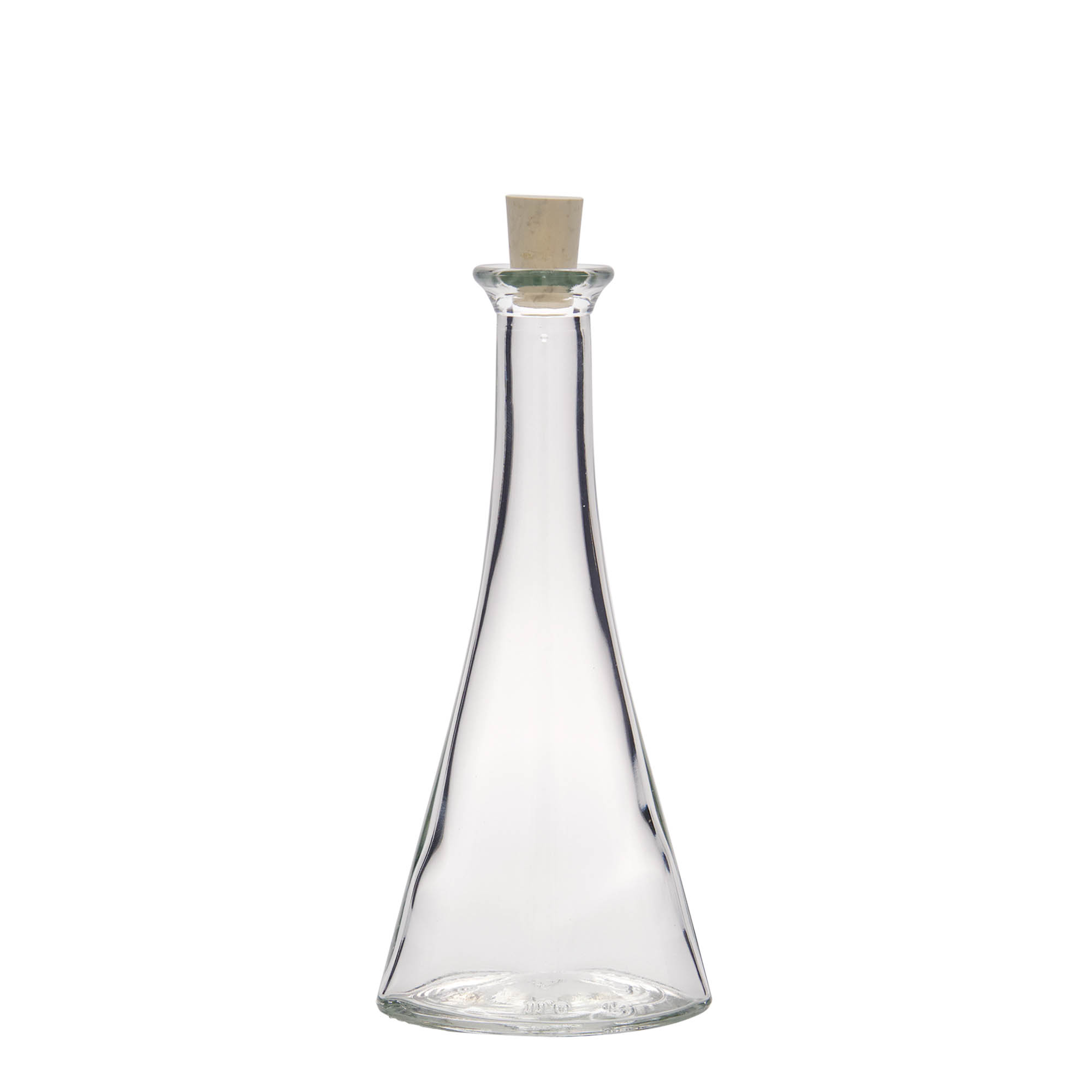 100 ml lasipullo 'Veronica', puolipyöreä, suuaukko: korkki