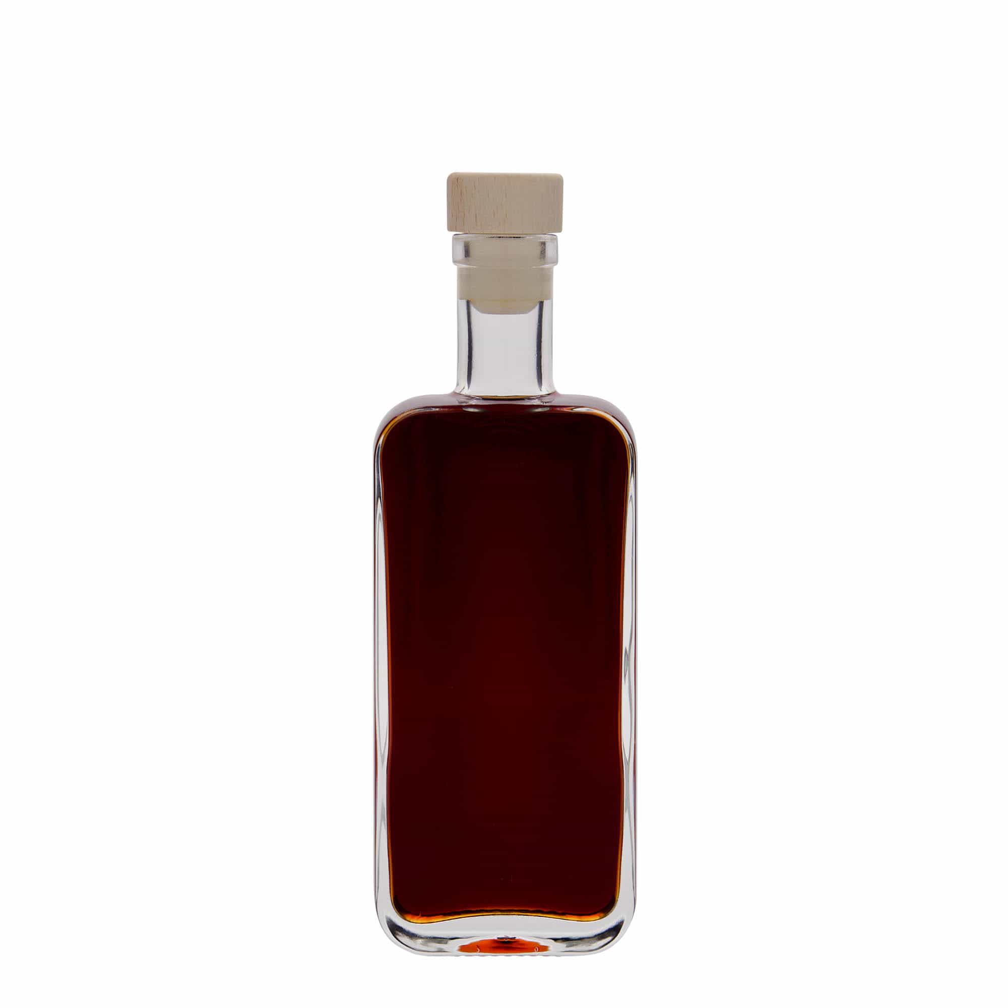 200 ml lasipullo 'Nizza', nelikulm., suu: korkki