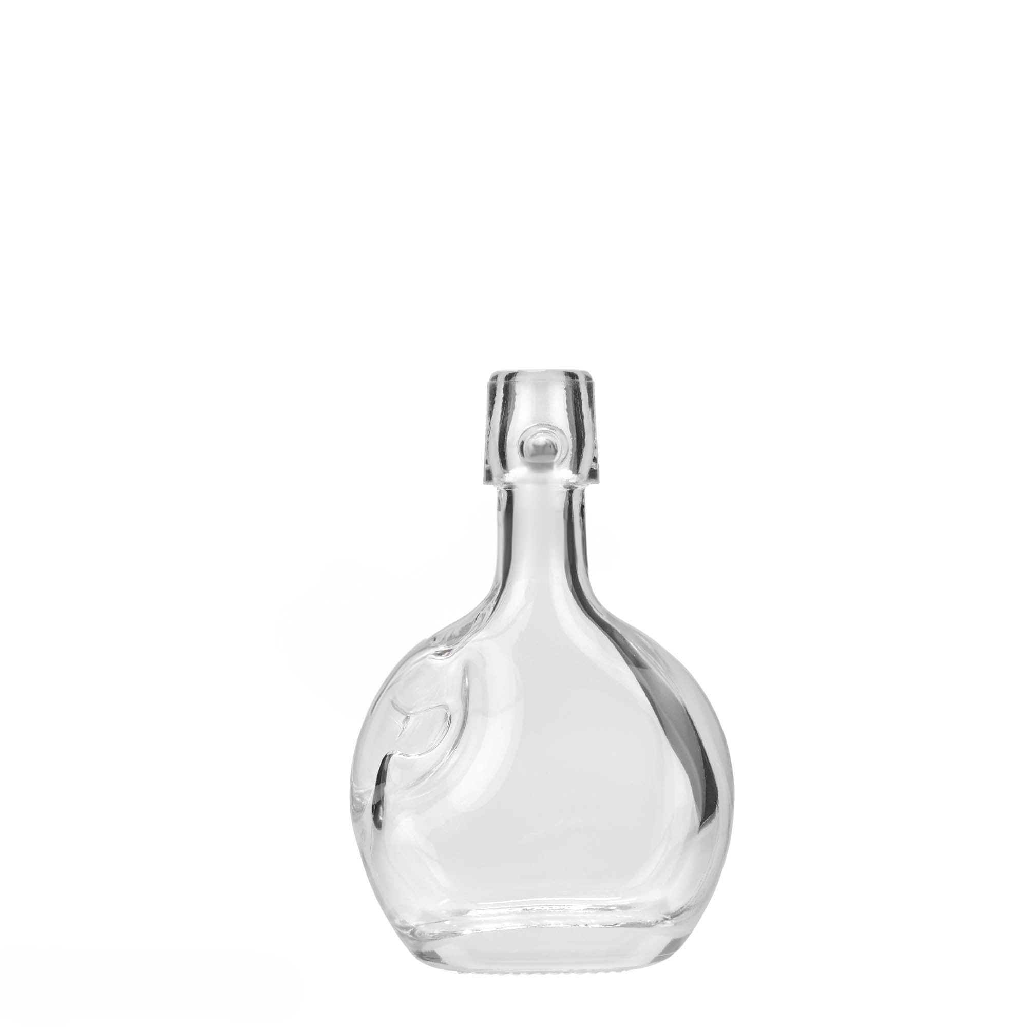 40 ml lasipullo 'Lukas', ovaali, suuaukko: saranakorkki