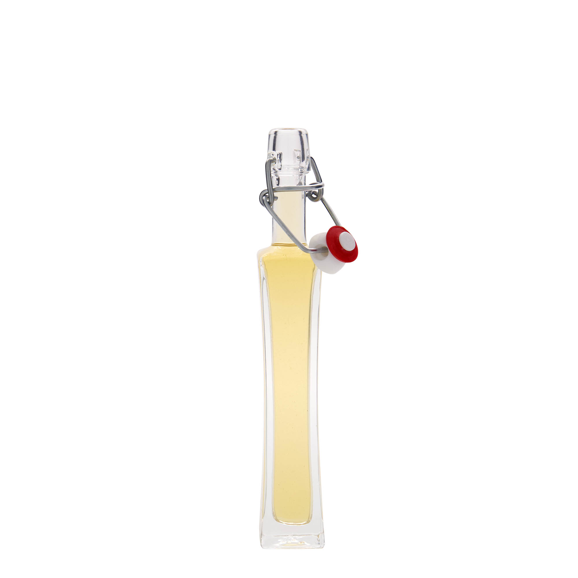 40 ml lasipullo 'Koko', neliömäinen, suuaukko: lukittava kansi 40 ml lasipullo 'Koko', neliömäinen, suuaukko: lukittava kansi