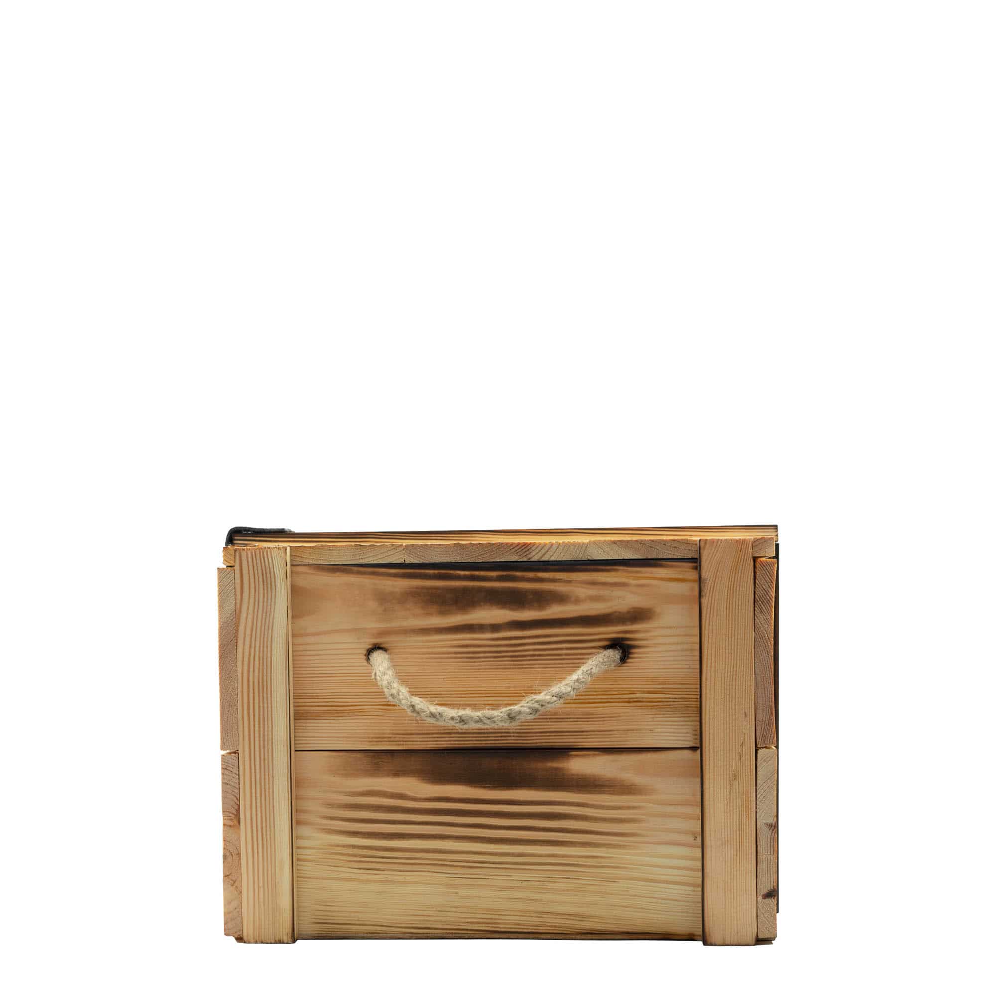 Viinilaatikko 6 pullolle, suorakaide, puu, beige Viinilaatikko 6 pullolle, suorakaide, puu, beige