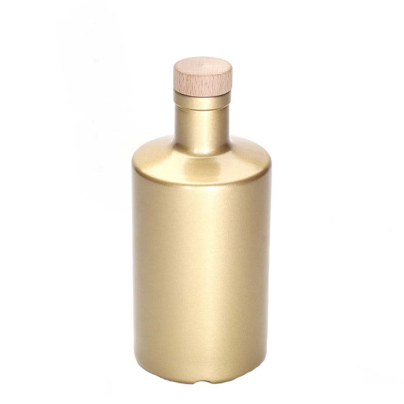 500 ml lasipullo 'Caroline', kulta, suu: korkki 500 ml lasipullo 'Caroline', kulta, suu: korkki