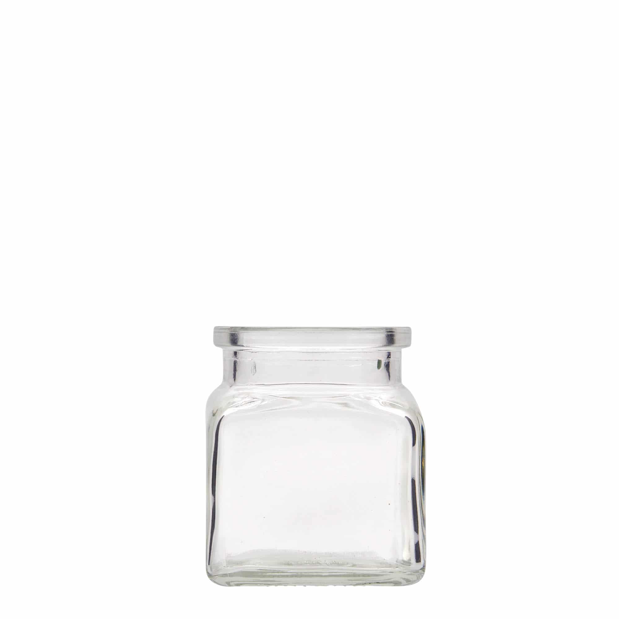 120 ml lasipurkki korkkikannella, neliö, suu: korkki 120 ml lasipurkki korkkikannella, neliö, suu: korkki