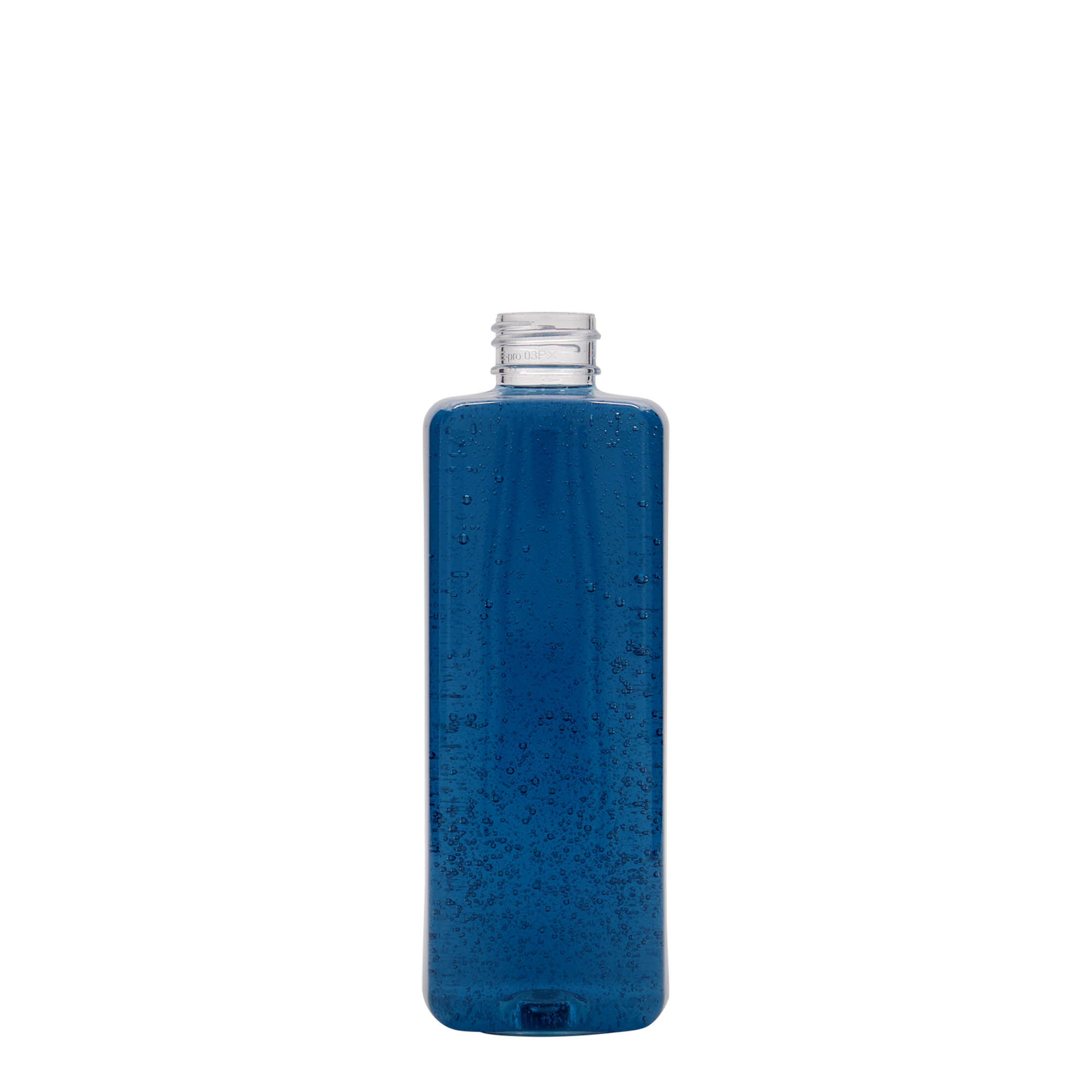 300 ml PET-pullo 'Karl', neliö, muovi, suu: 24/410