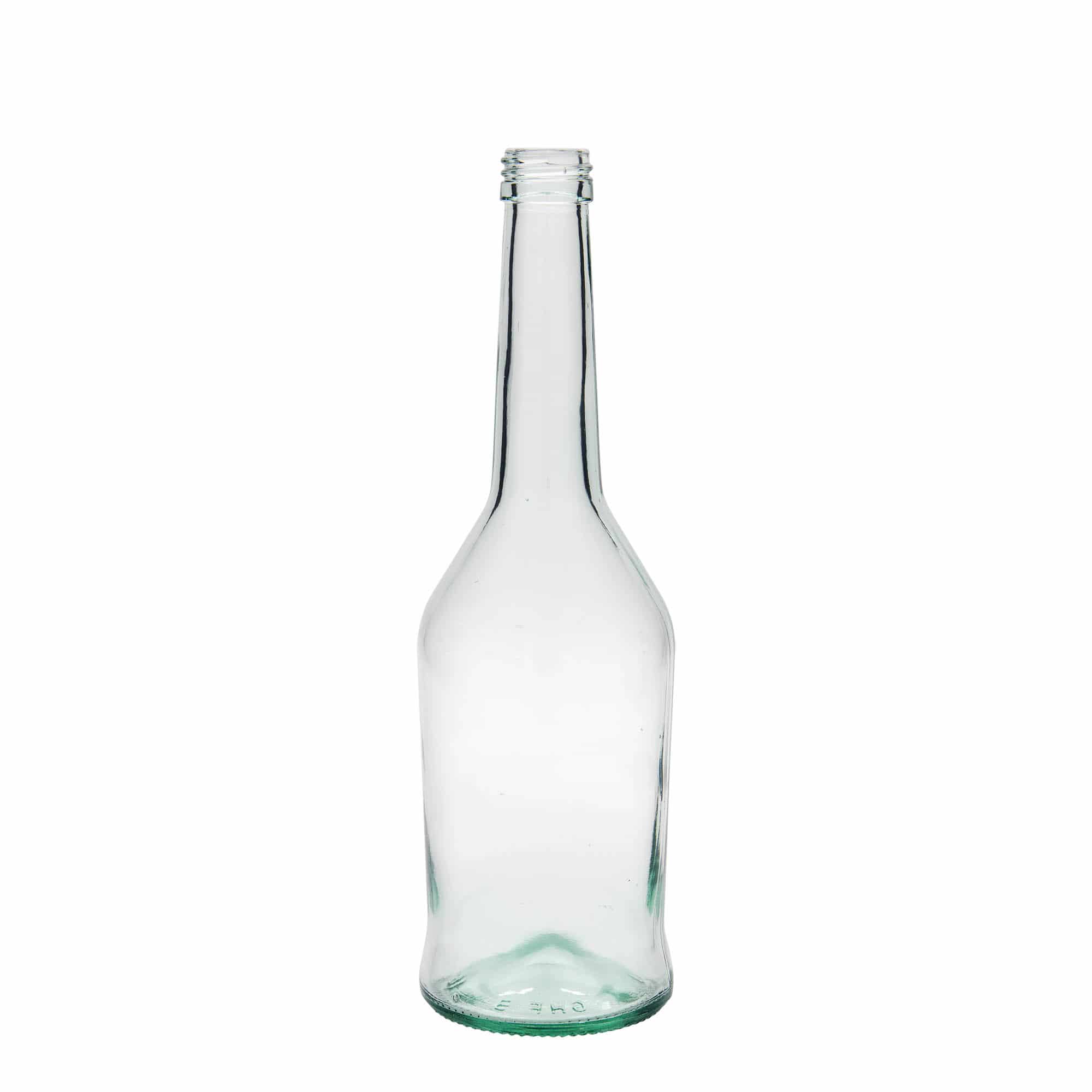 500 ml lasipullo alkoholipullo, suu: PP 28 500 ml lasipullo alkoholipullo, suu: PP 28