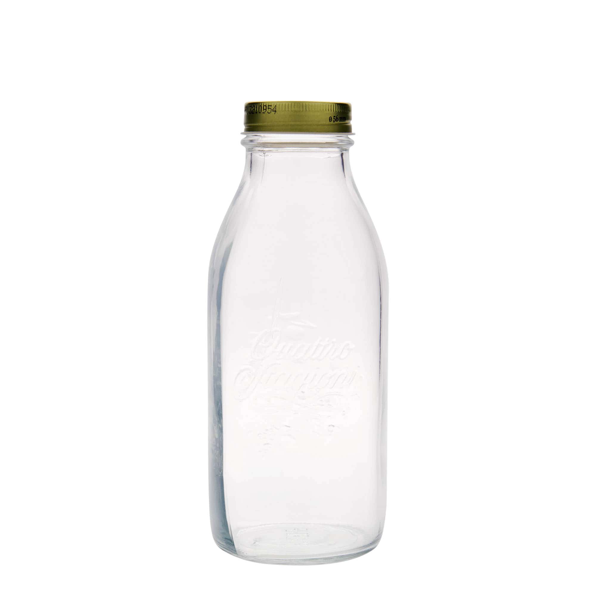 1 000 ml lasipullo 'Quattro Stagioni', suuaukko: ruuvikorkki