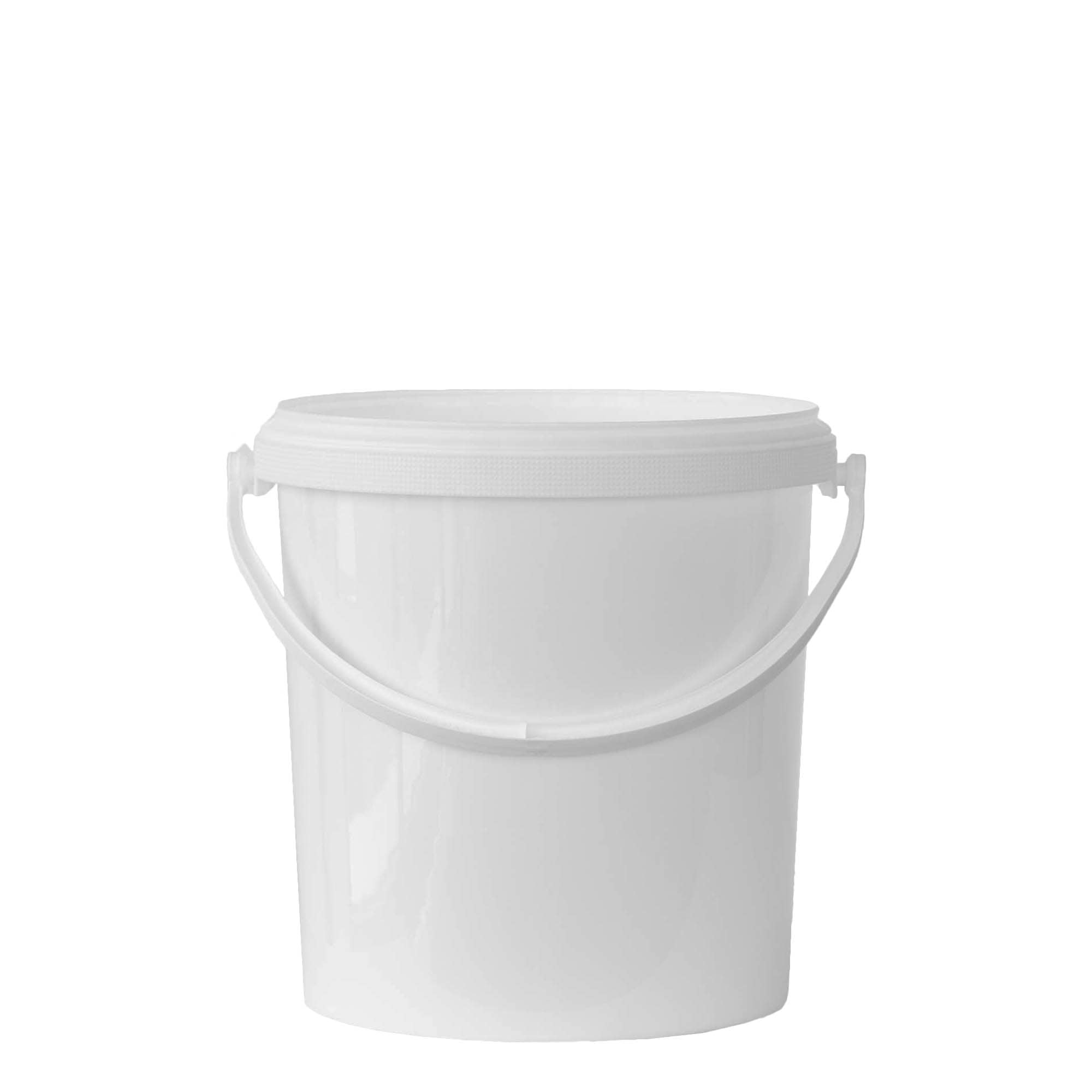 6 l ämpäri, PP-muovi, valk. 6 l ämpäri, PP-muovi, valk.