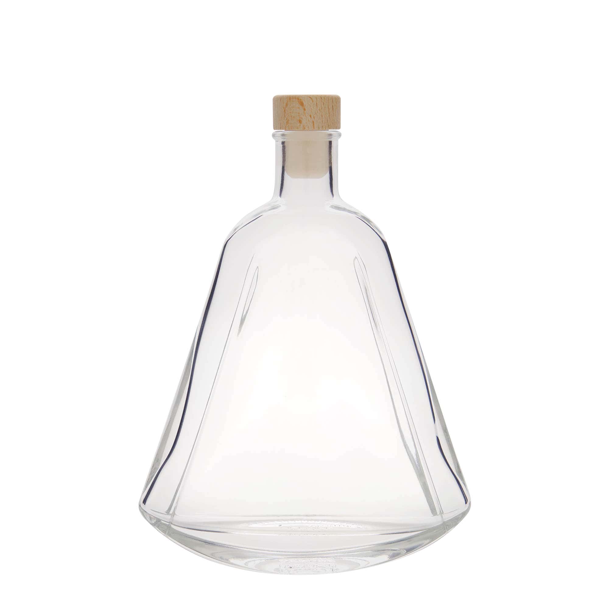 350 ml lasipullo 'Maurizio', soikea, suu: korkki