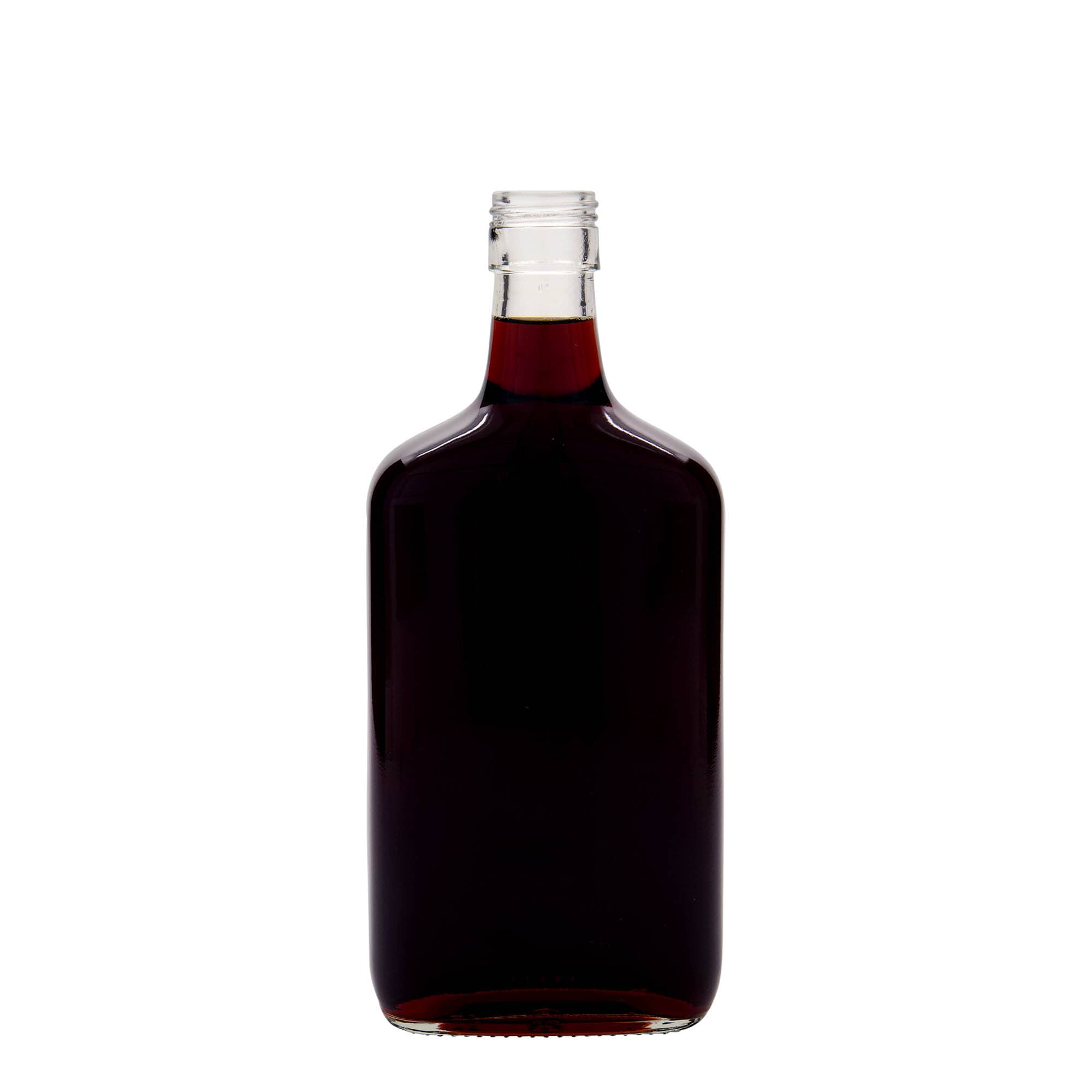 700 ml lasipullo 'Amaretto', suorakulmainen, suuaukko: PP 31,5