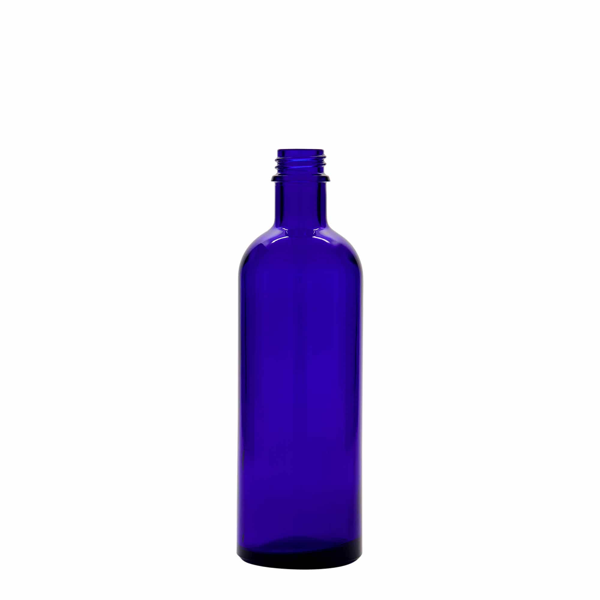 200 ml lääkeputkilo, lasia, kuninkaansininen, suuaukon koko: DIN 22