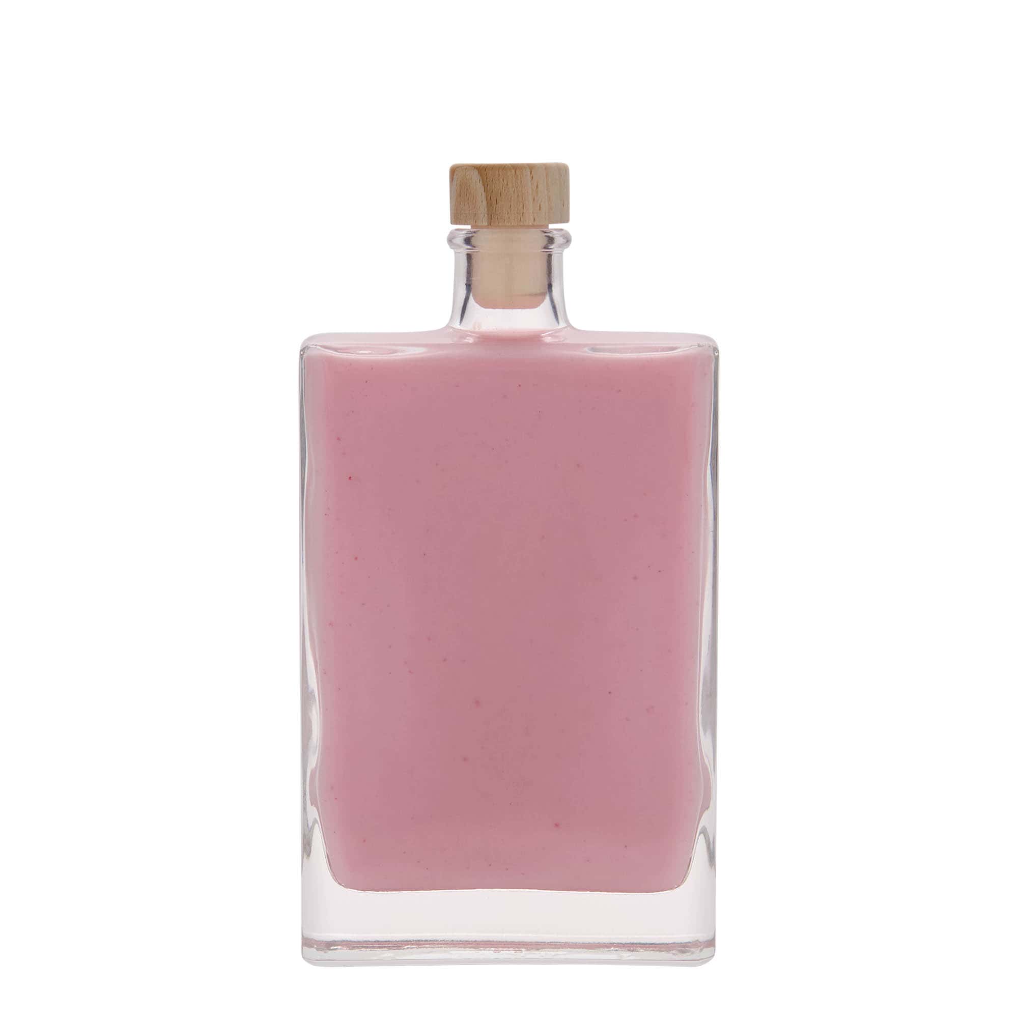 350 ml lasipullo 'Julia', nelikulm., suu: korkki