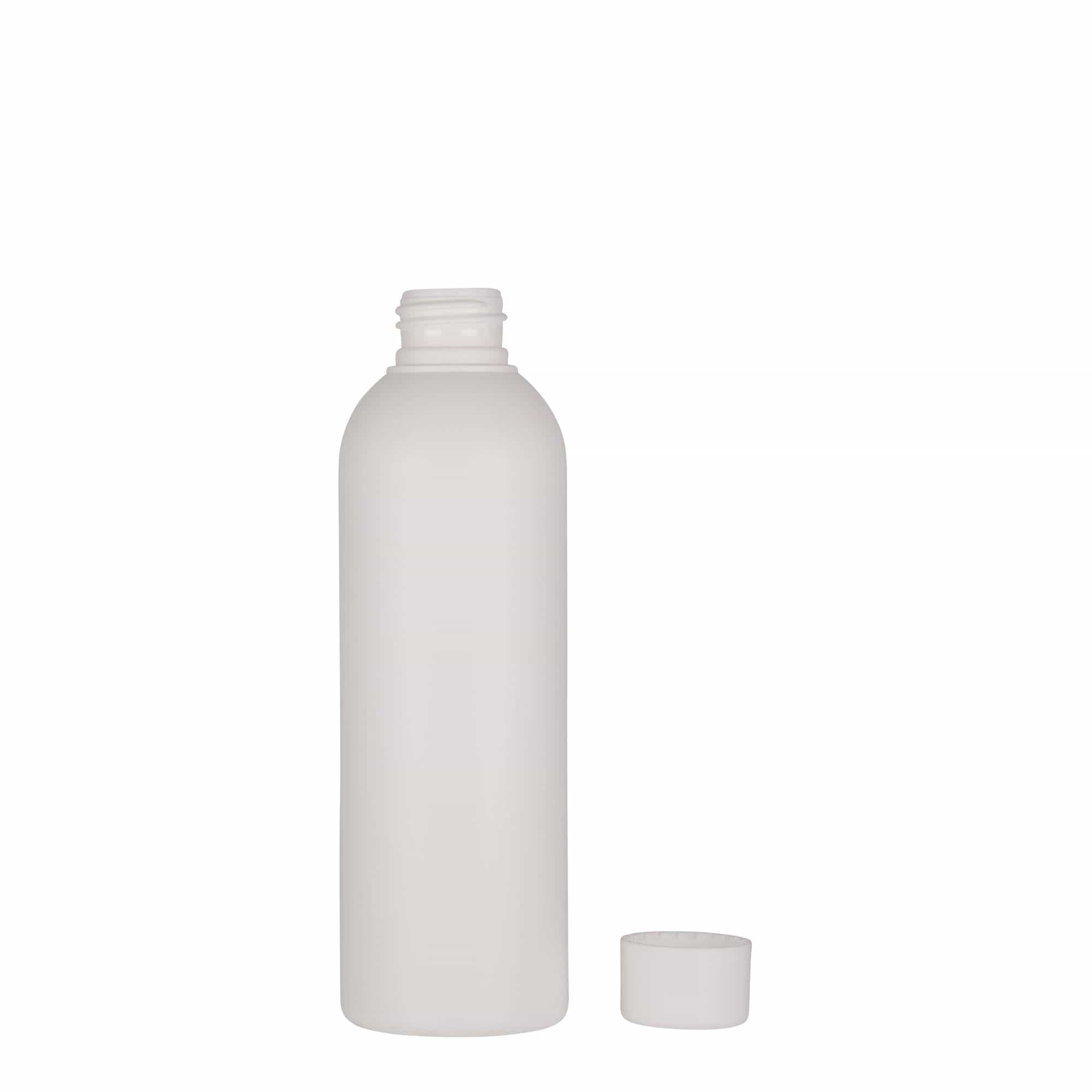 200 ml muovipullo 'Tuffy', HDPE, valkoinen, suuaukko: 24/410