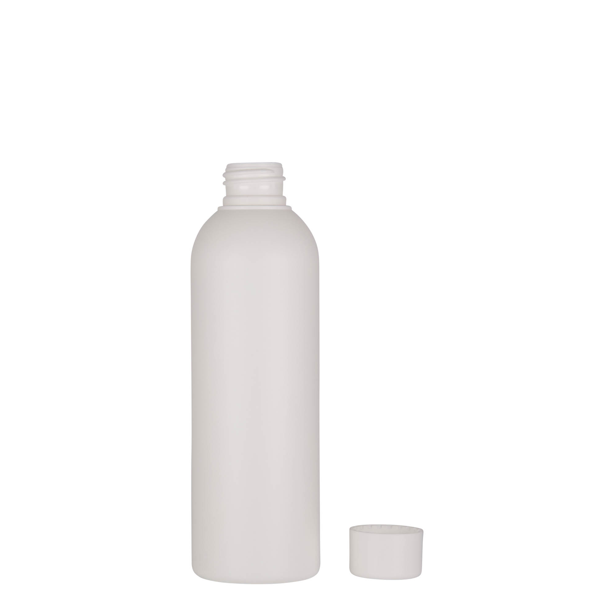 200 ml muovipullo 'Tuffy', HDPE, valkoinen, suuaukko: 24/410 200 ml muovipullo 'Tuffy', HDPE, valkoinen, suuaukko: 24/410