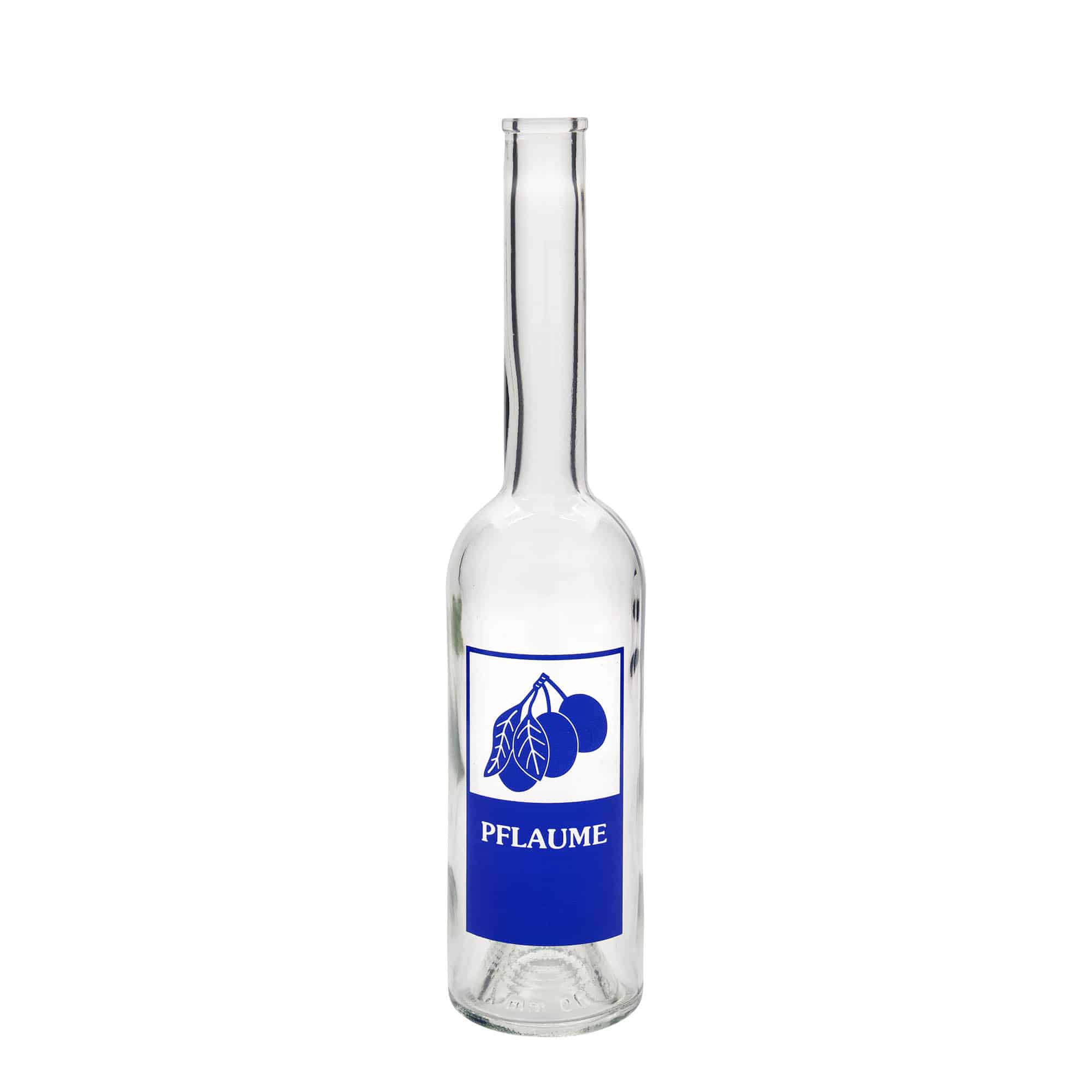 500 ml lasipullo 'Opera', kuva: luumu, suuaukko: korkki