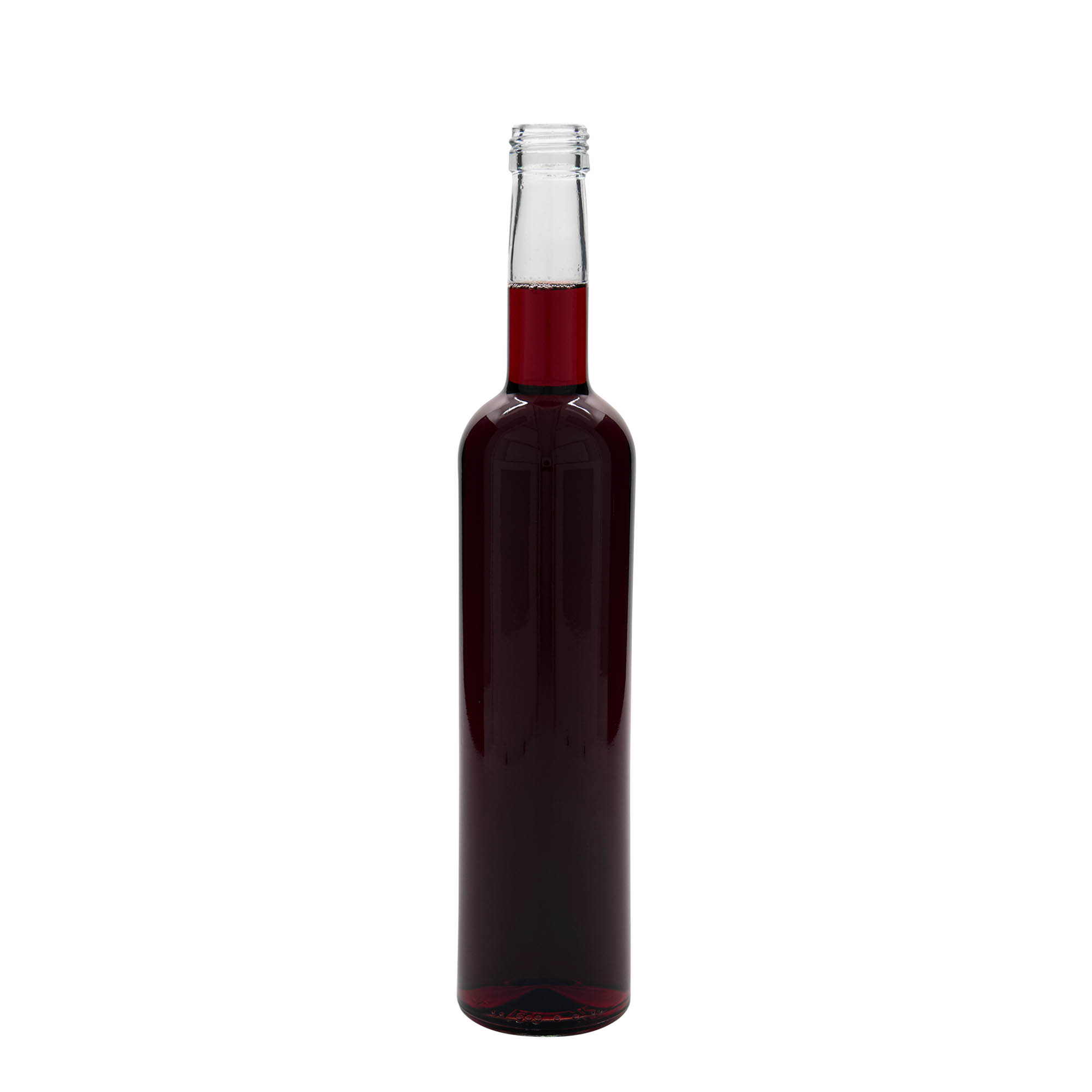 500 ml lasipullo 'Bordeaux', suuaukko: PP 28