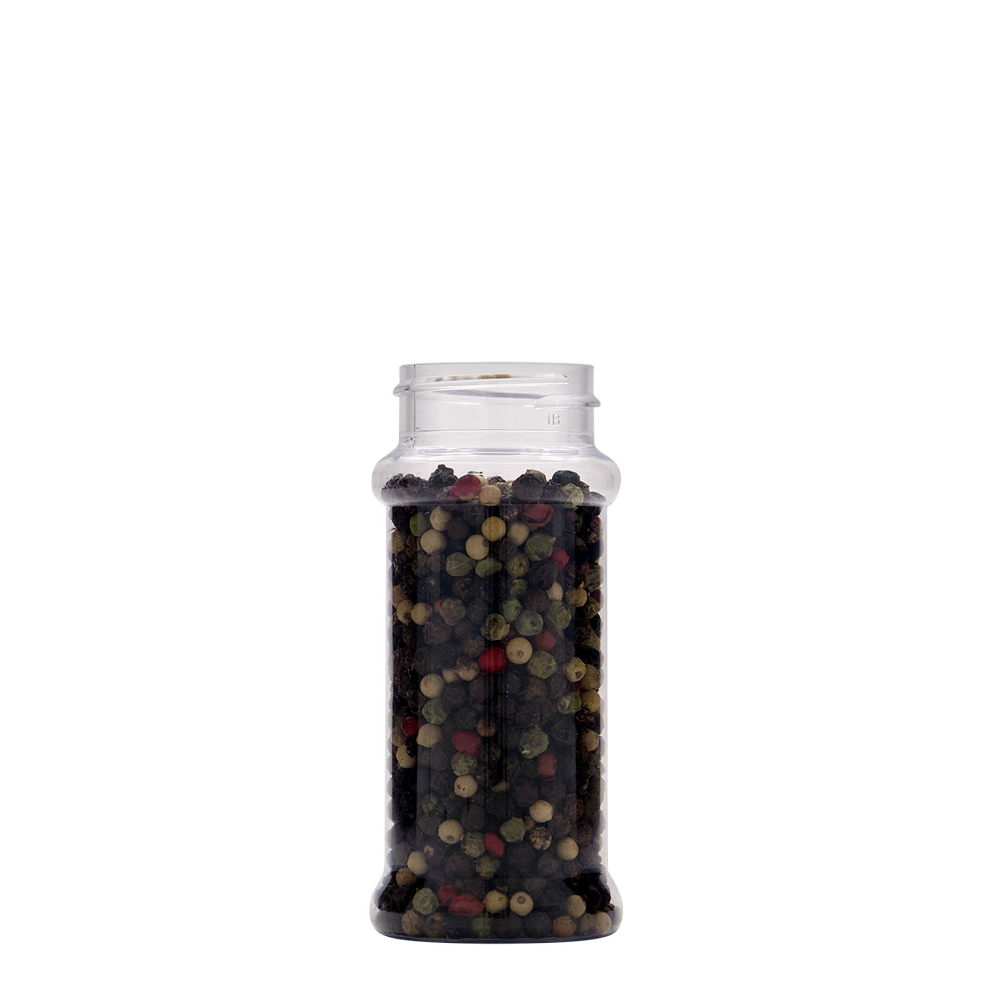 100 ml PET-mausterasia, muovi, suu: GPI 38/400