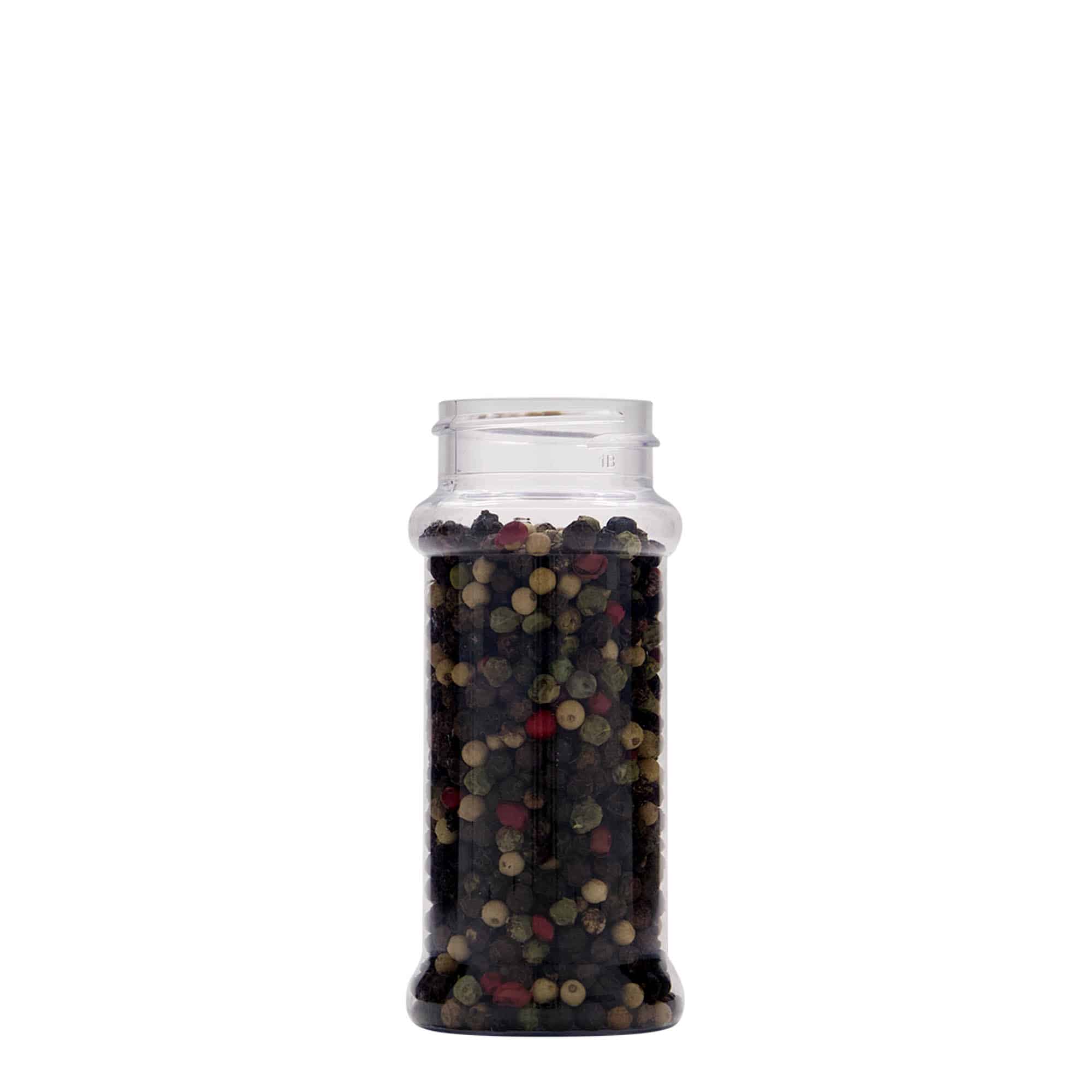 100 ml PET-mausterasia, muovi, suu: 38/400