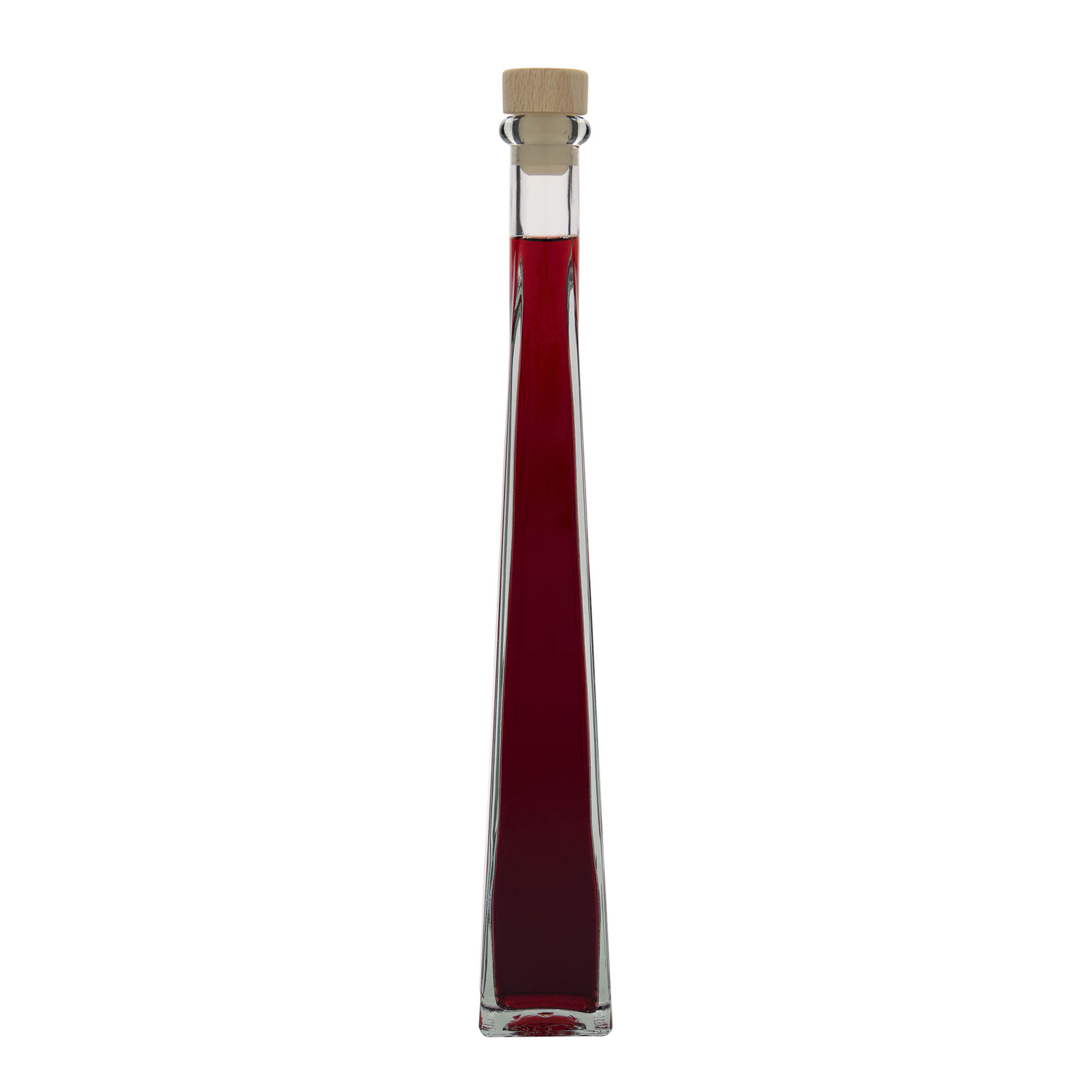 200 ml lasipullo 'Dama Quadrato', neliömäinen, suuaukko: korkki 200 ml lasipullo 'Dama Quadrato', neliömäinen, suuaukko: korkki