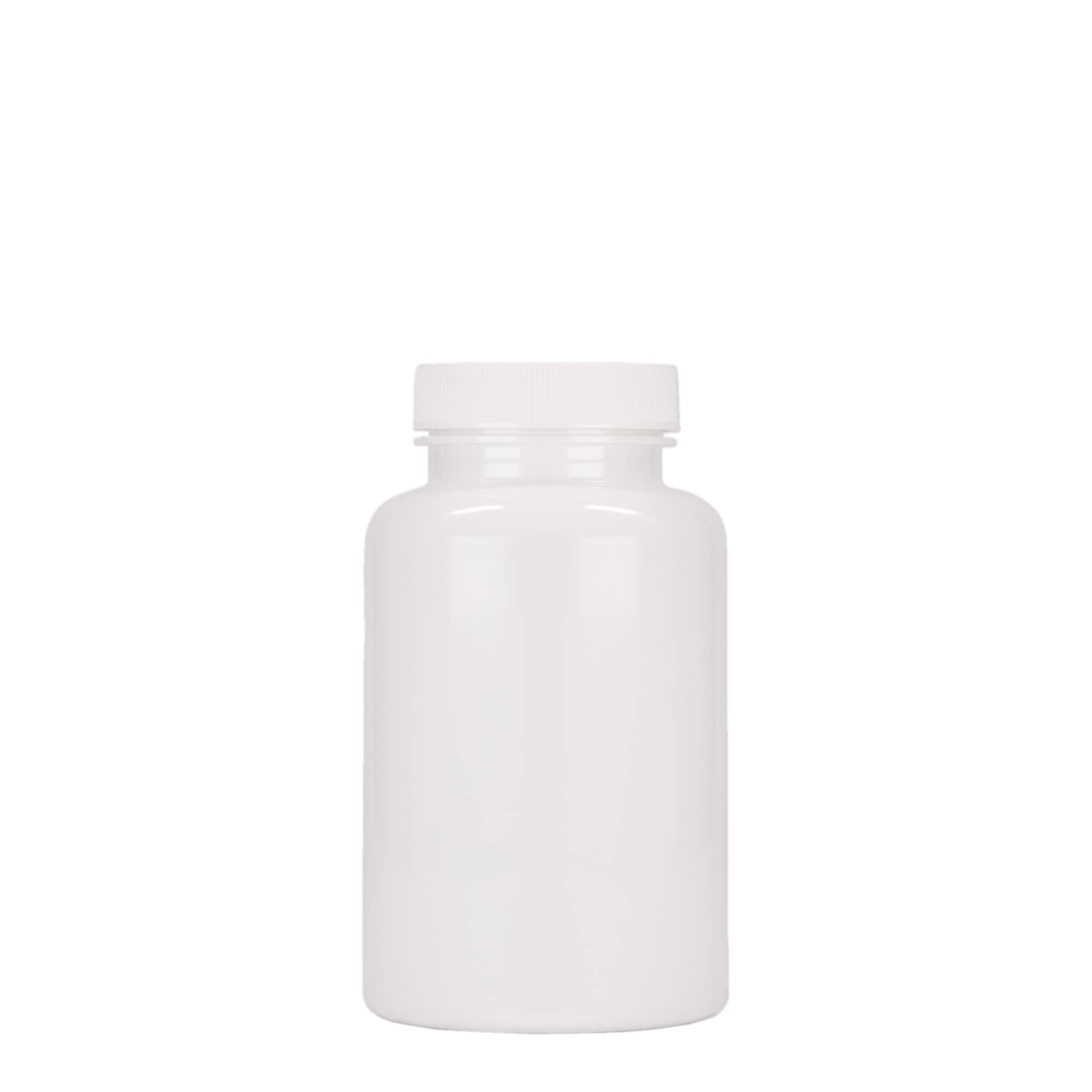 250 ml PET-pakkaus, muovia, valkoinen, suuaukko: 45/400
