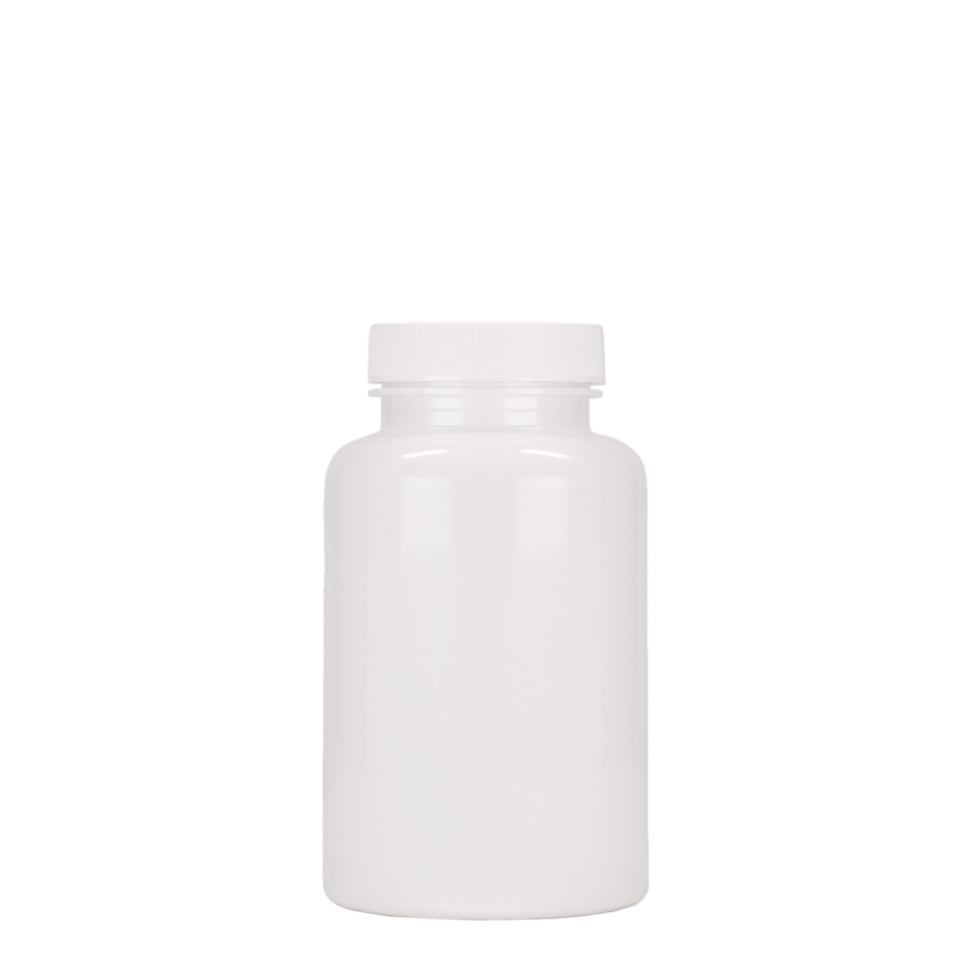 250 ml PET-pakkaus, muovia, valkoinen, suuaukko: 45/400