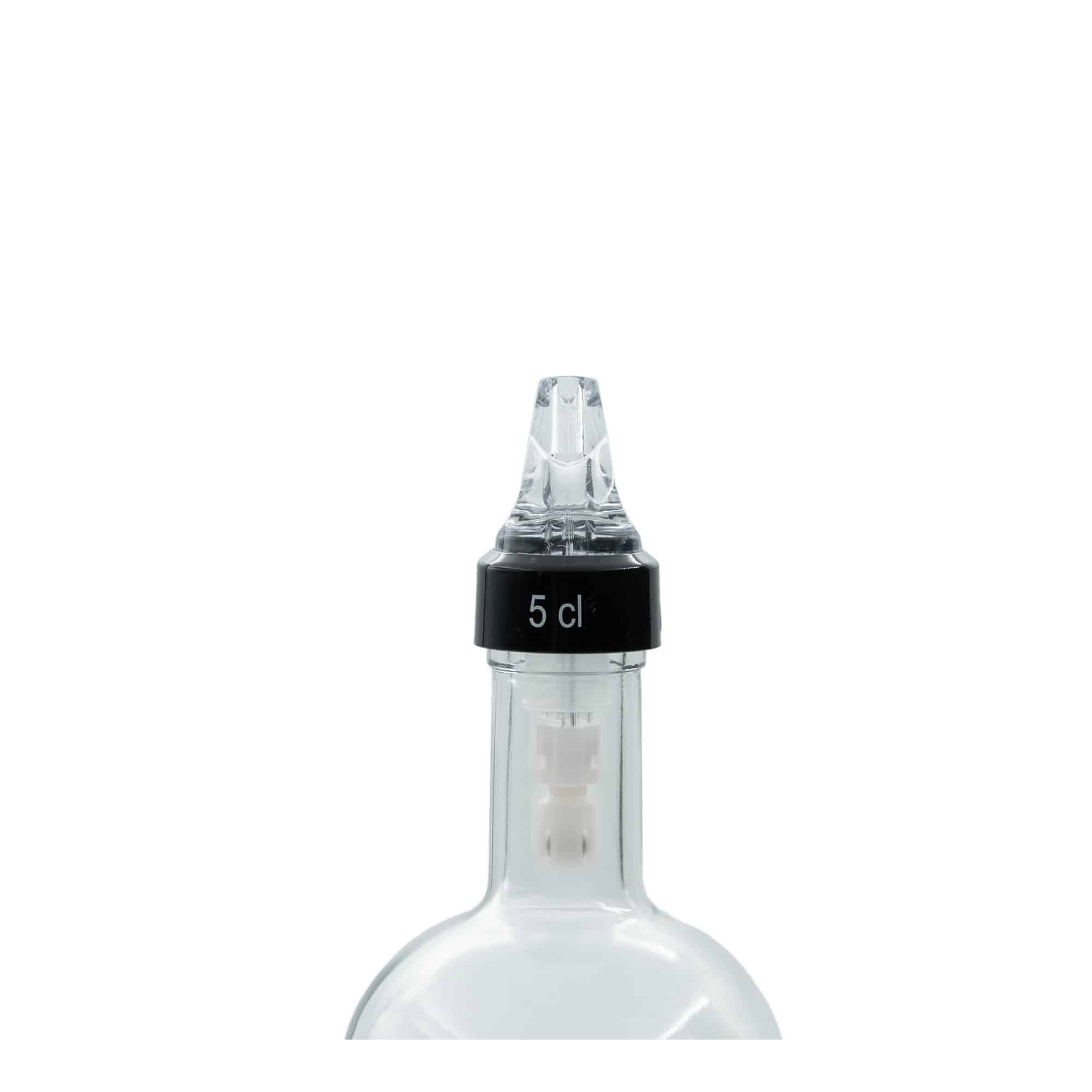 Annostelunokka 'Auto Pour' 5 cl, PE-muovi, kirkas