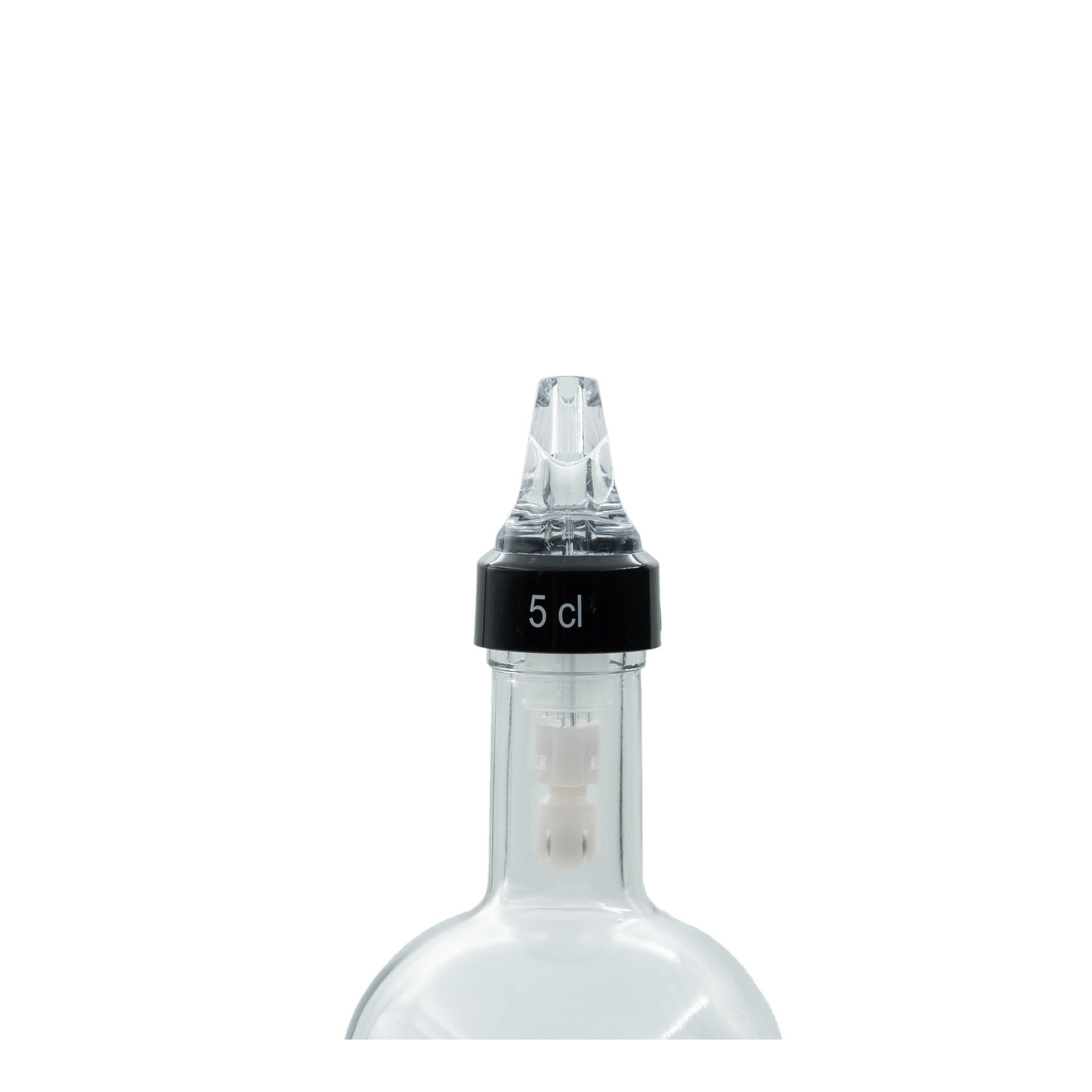 Annostelukärkiosa ”Auto Pour” 5 cl, PE-muovia, kirkas