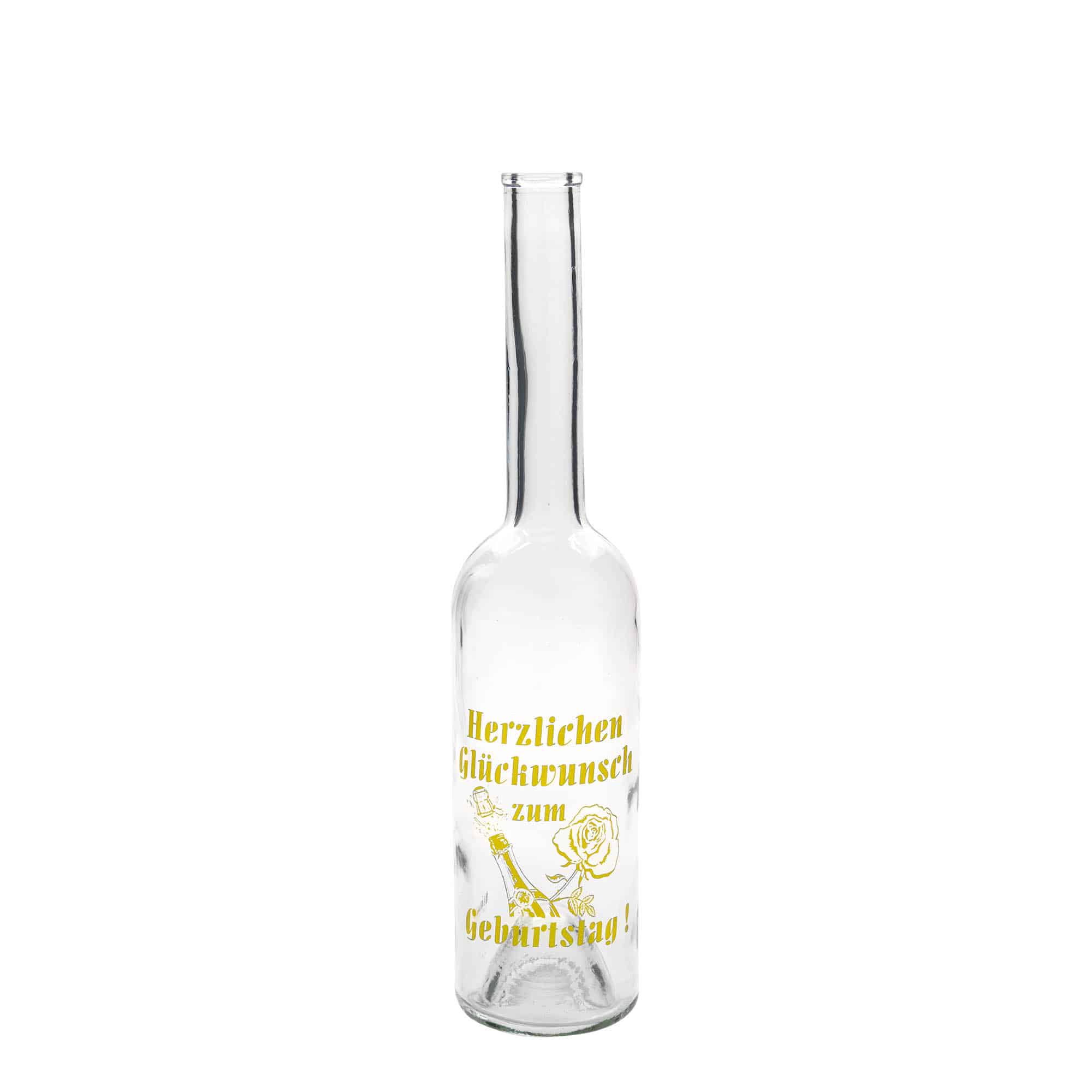 500 ml lasipullo Maximo painettu 'Karneval', suu: korkki 500 ml lasipullo Maximo painettu 'Karneval', suu: korkki