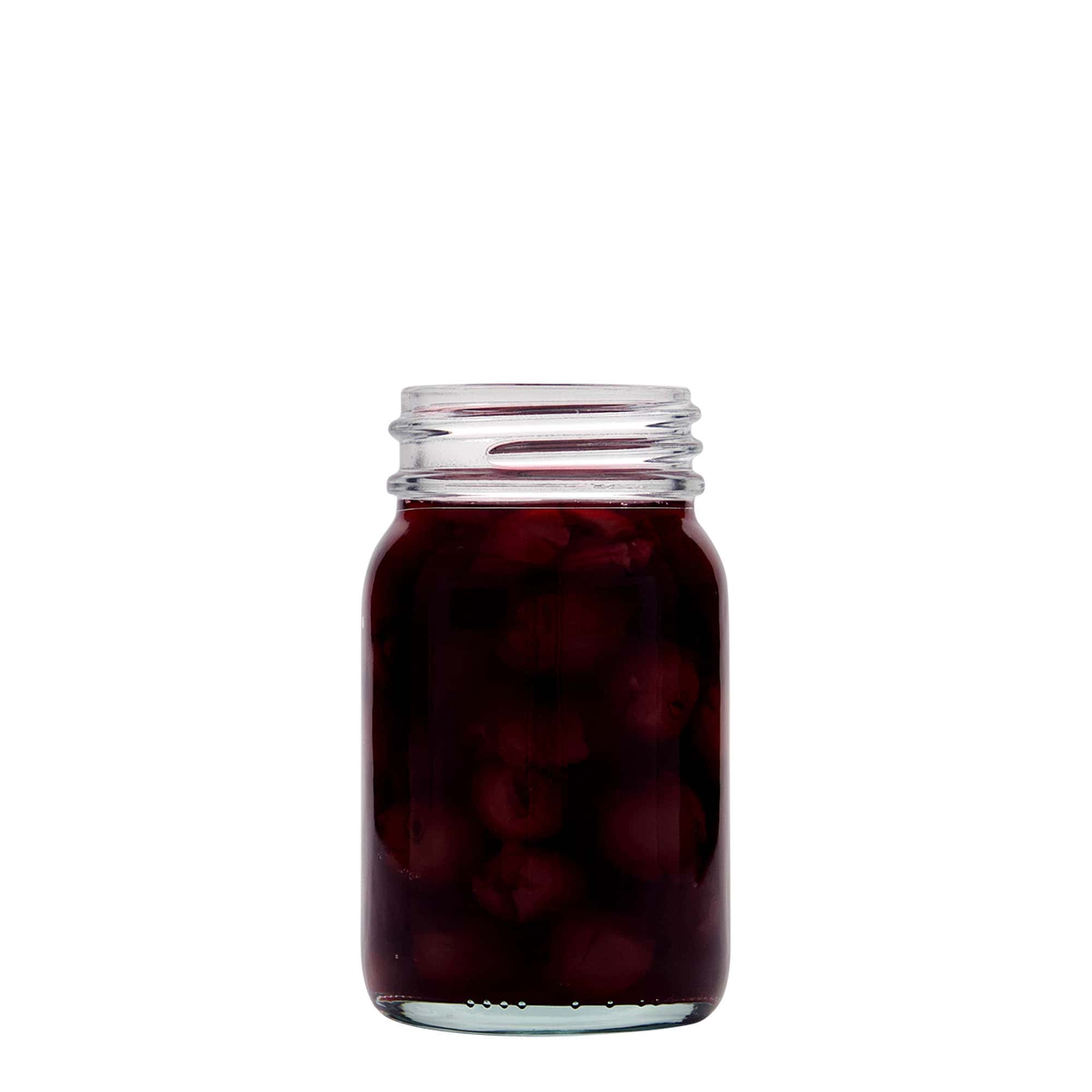 200 ml leveäkaul. lasipurkki, suu: DIN 55