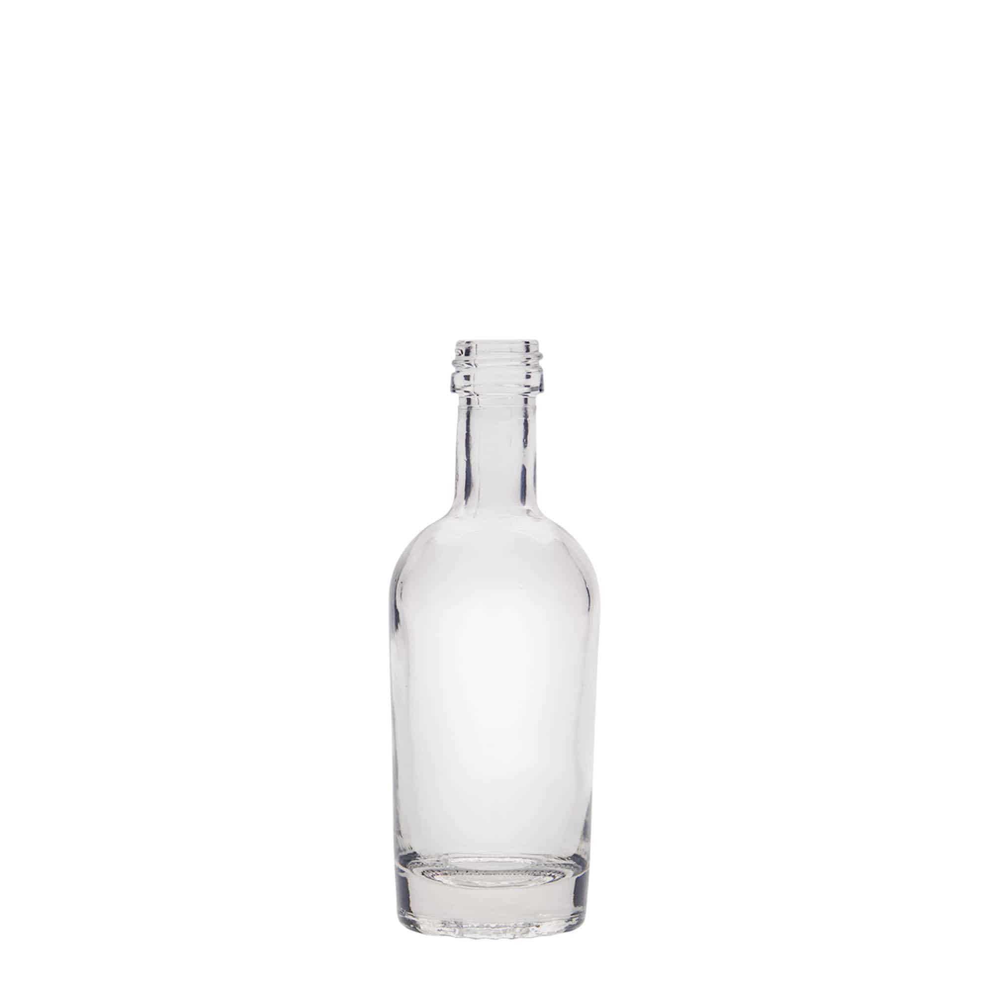 50 ml lasipullo ”Pepe”, suuaukko: PP 18