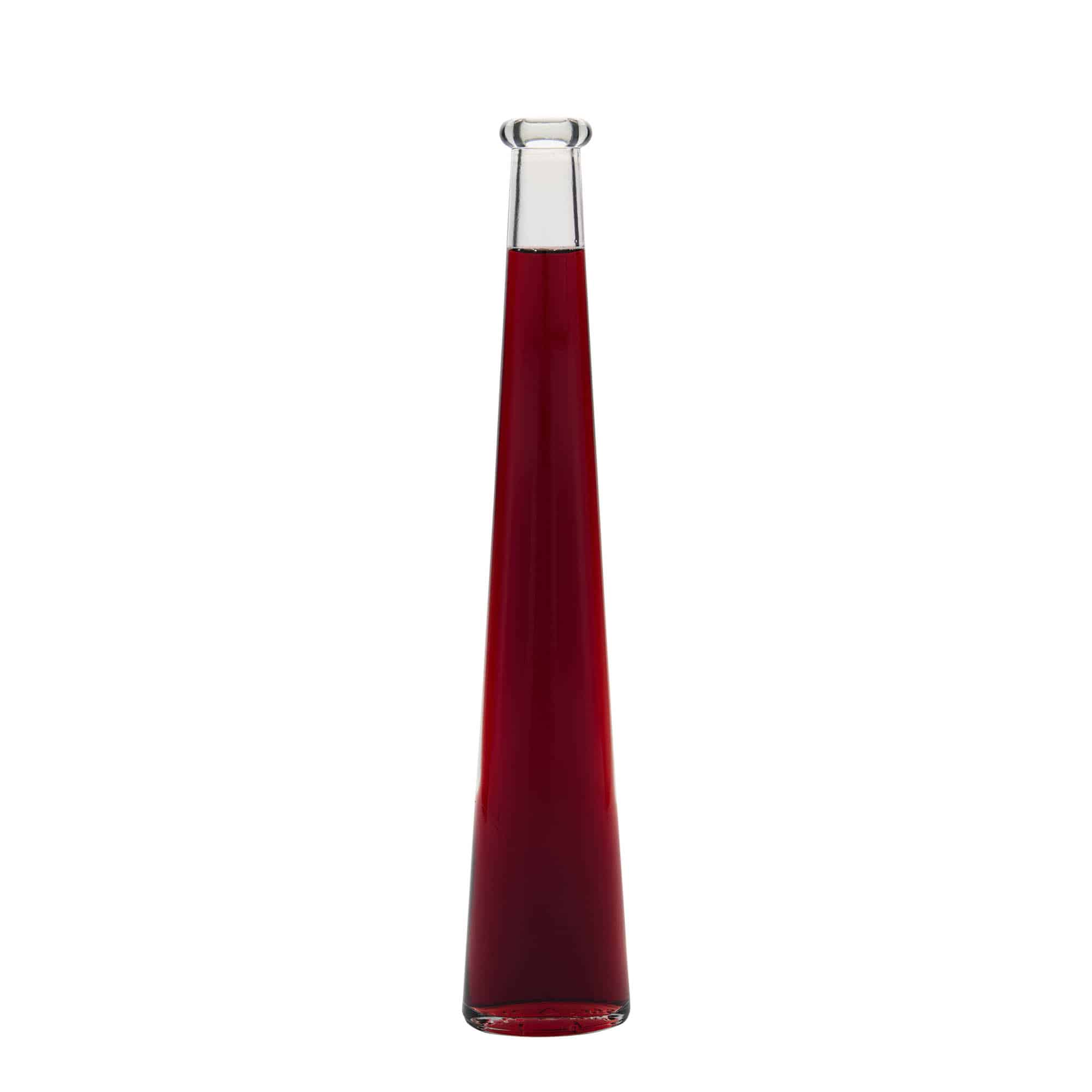 200 ml lasipullo 'Dama Ovale', soikea, suu: korkki