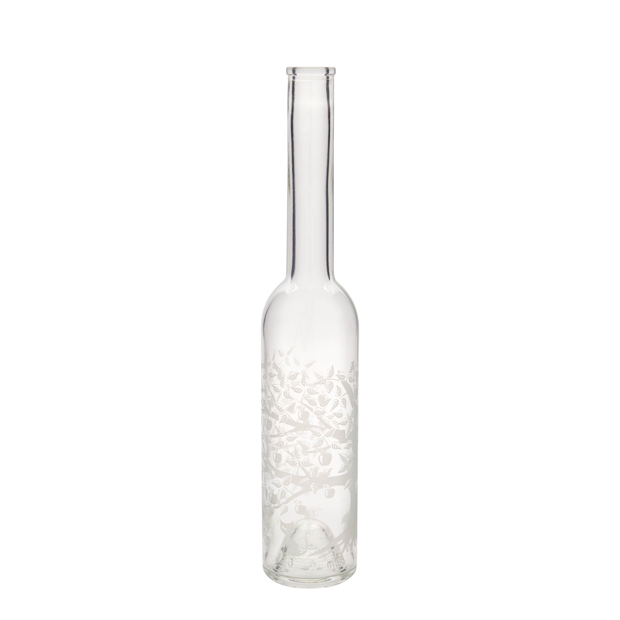 350 ml lasipullo 'Opera', kuvio: omenapuu, suuaukko: korkki