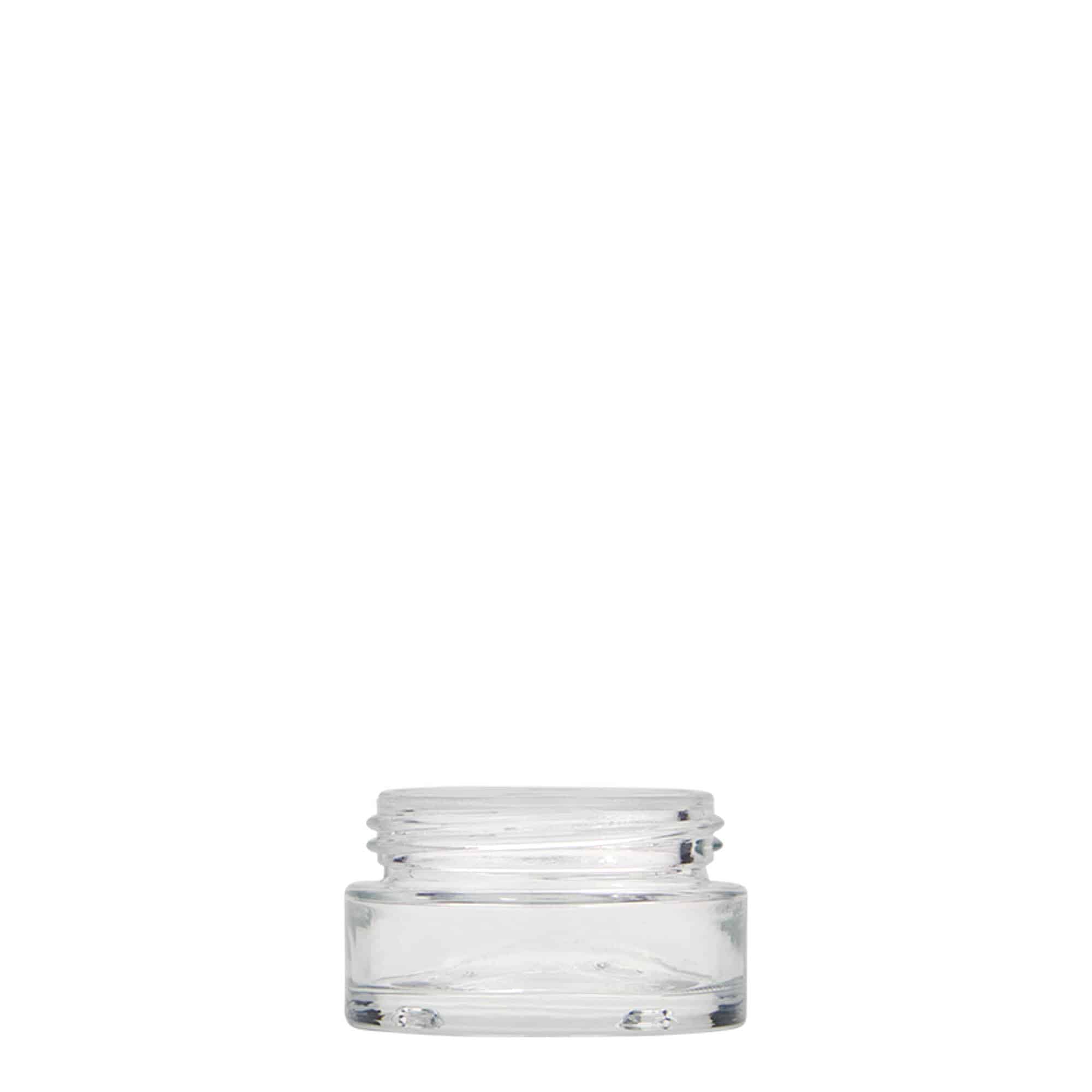 15 ml purkki 'Clear Edition', lasia, suuaukko: ruuvikorkki