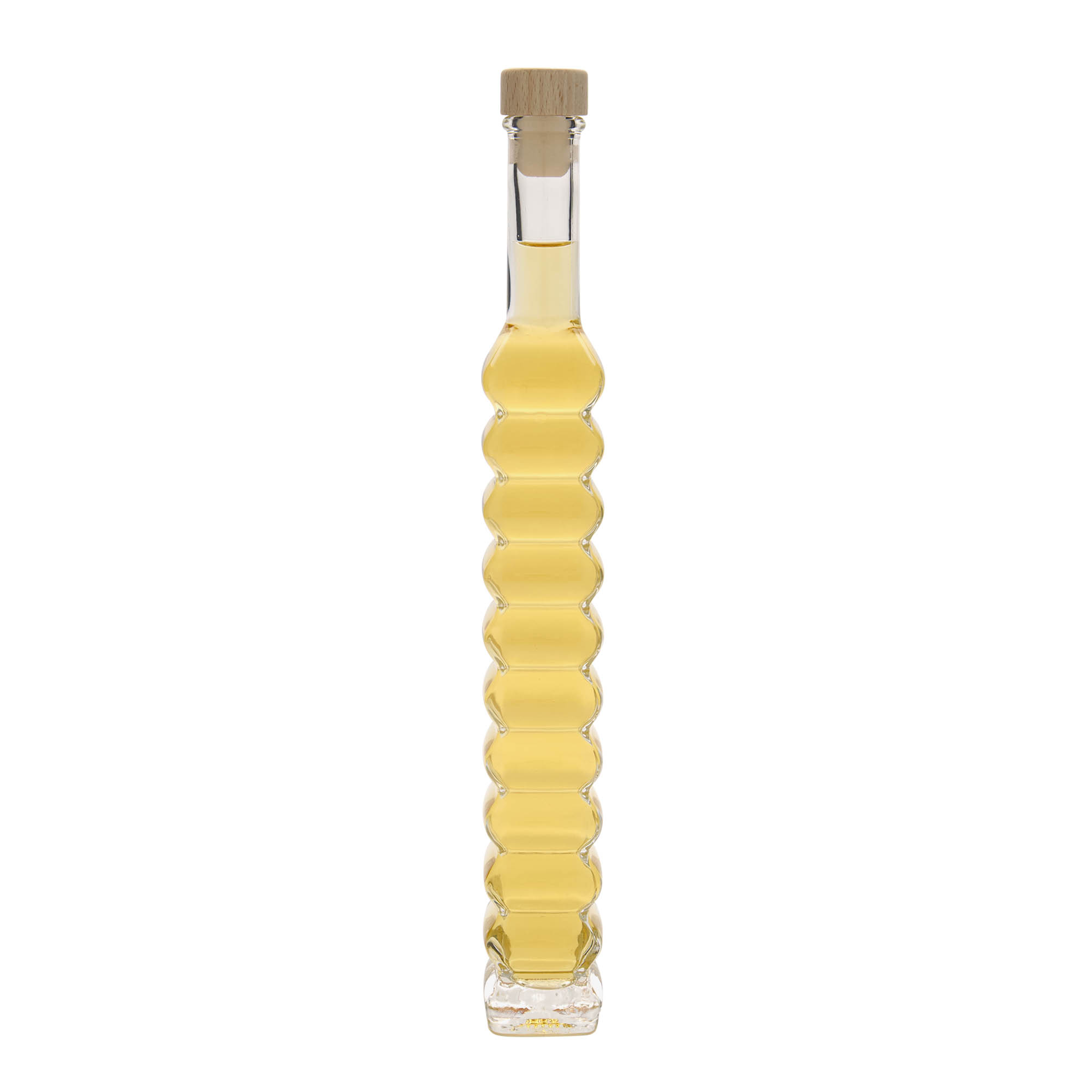200 ml lasipullo 'Rooma, neliömäinen, suuaukko: korkki'