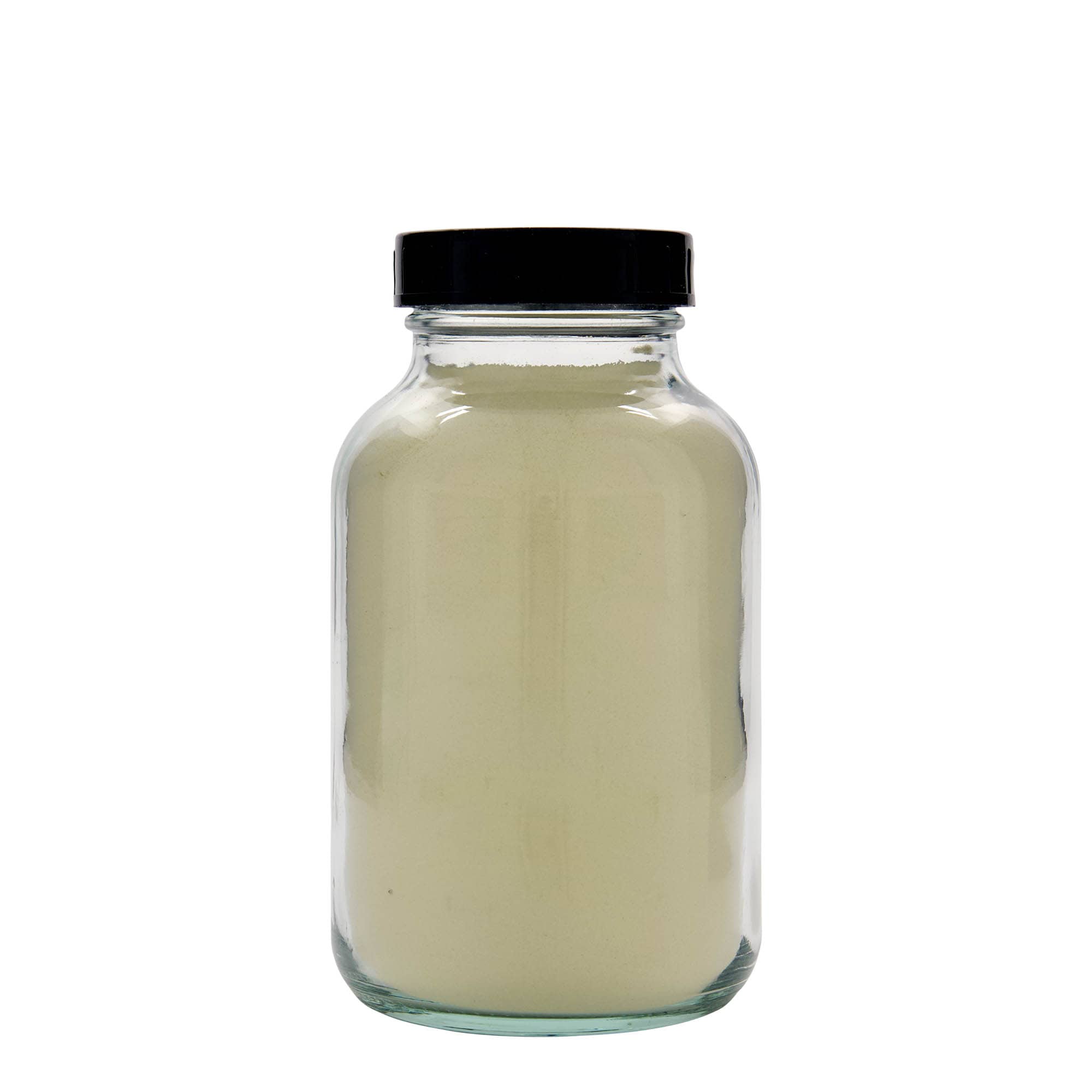 1 000 ml leveäkaulainen lasi, suuaukko: DIN 68