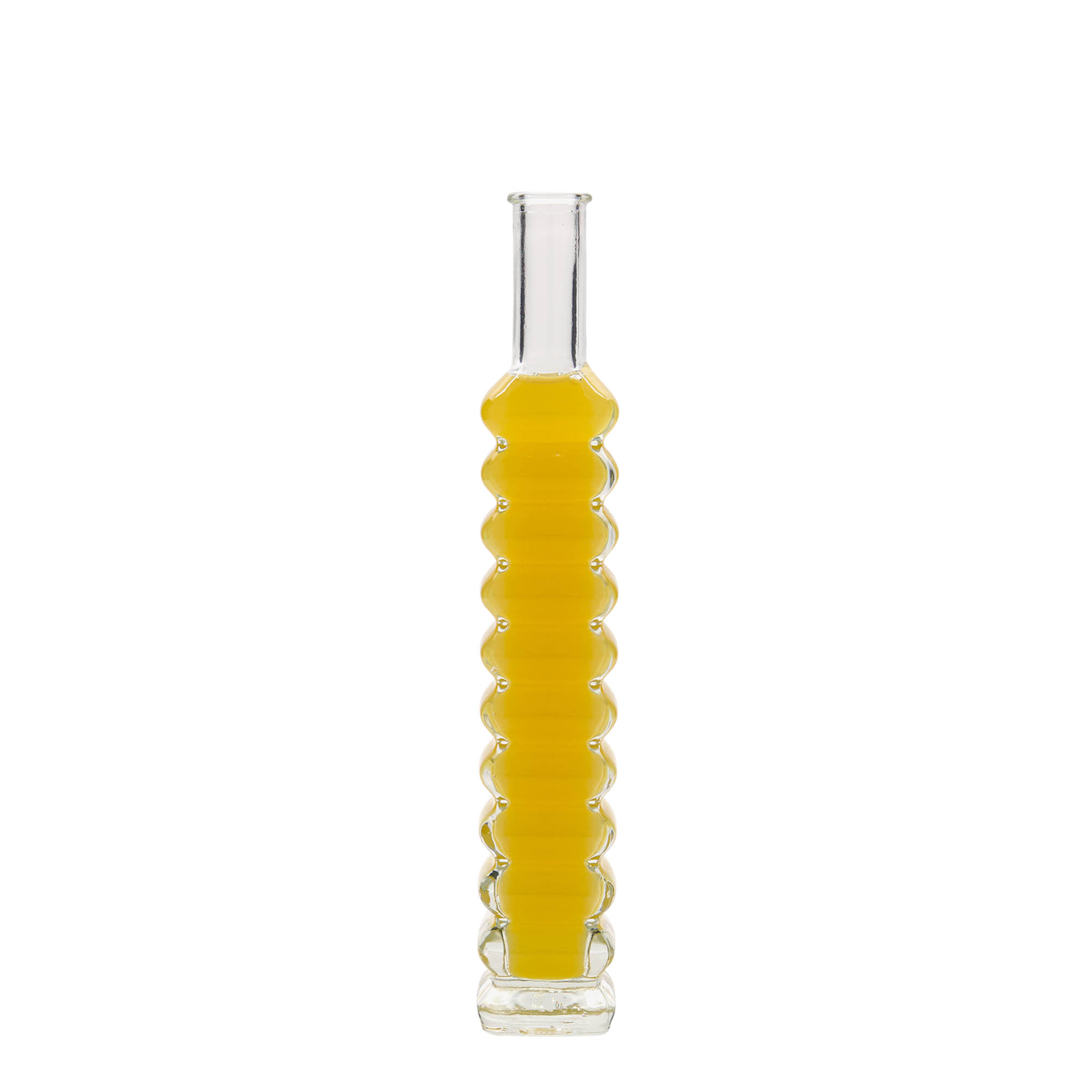 100 ml lasipullo 'Roma', neliö, suu: korkki