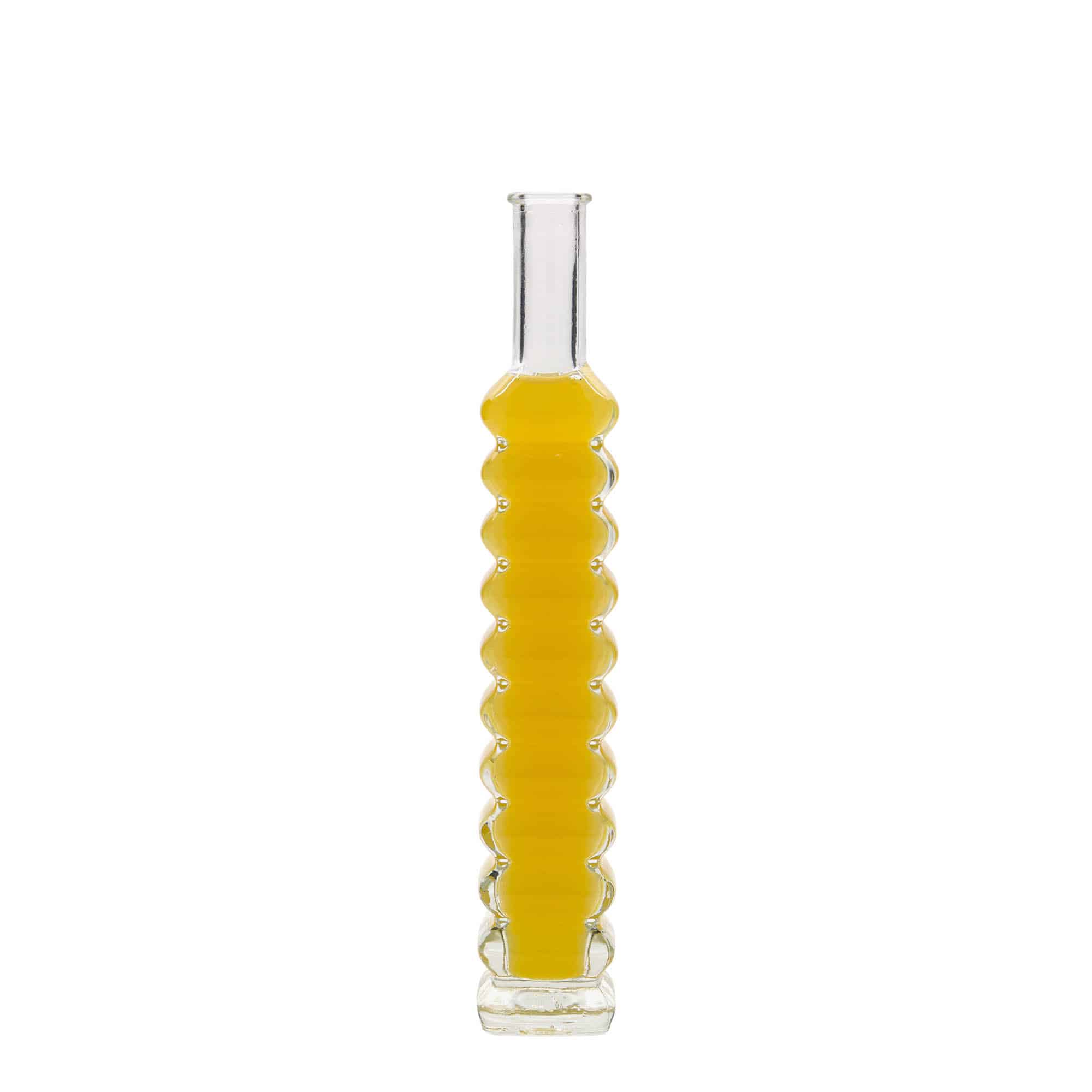 100 ml lasipullo 'Roma', neliömäinen, suuaukko: korkki