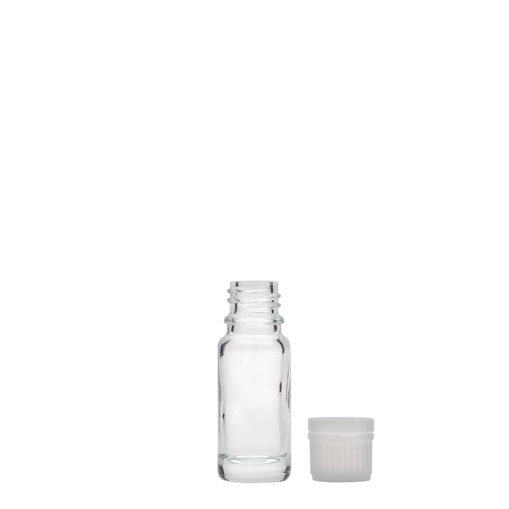 10 ml lääkeputkilo, lasia, suuaukko: DIN 18 10 ml lääkeputkilo, lasia, suuaukko: DIN 18