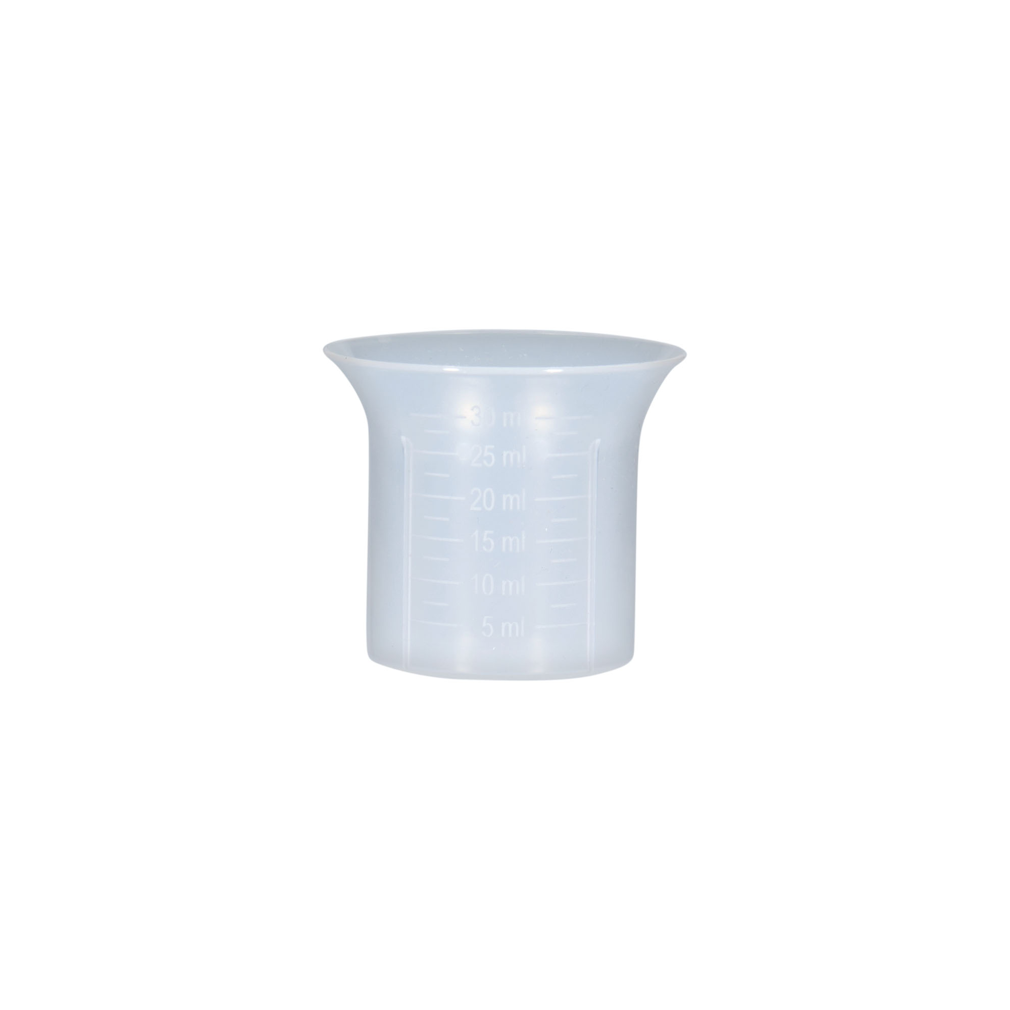 Mittakuppi 5-30 ml, PP-muovi Mittakuppi 5-30 ml, PP-muovi