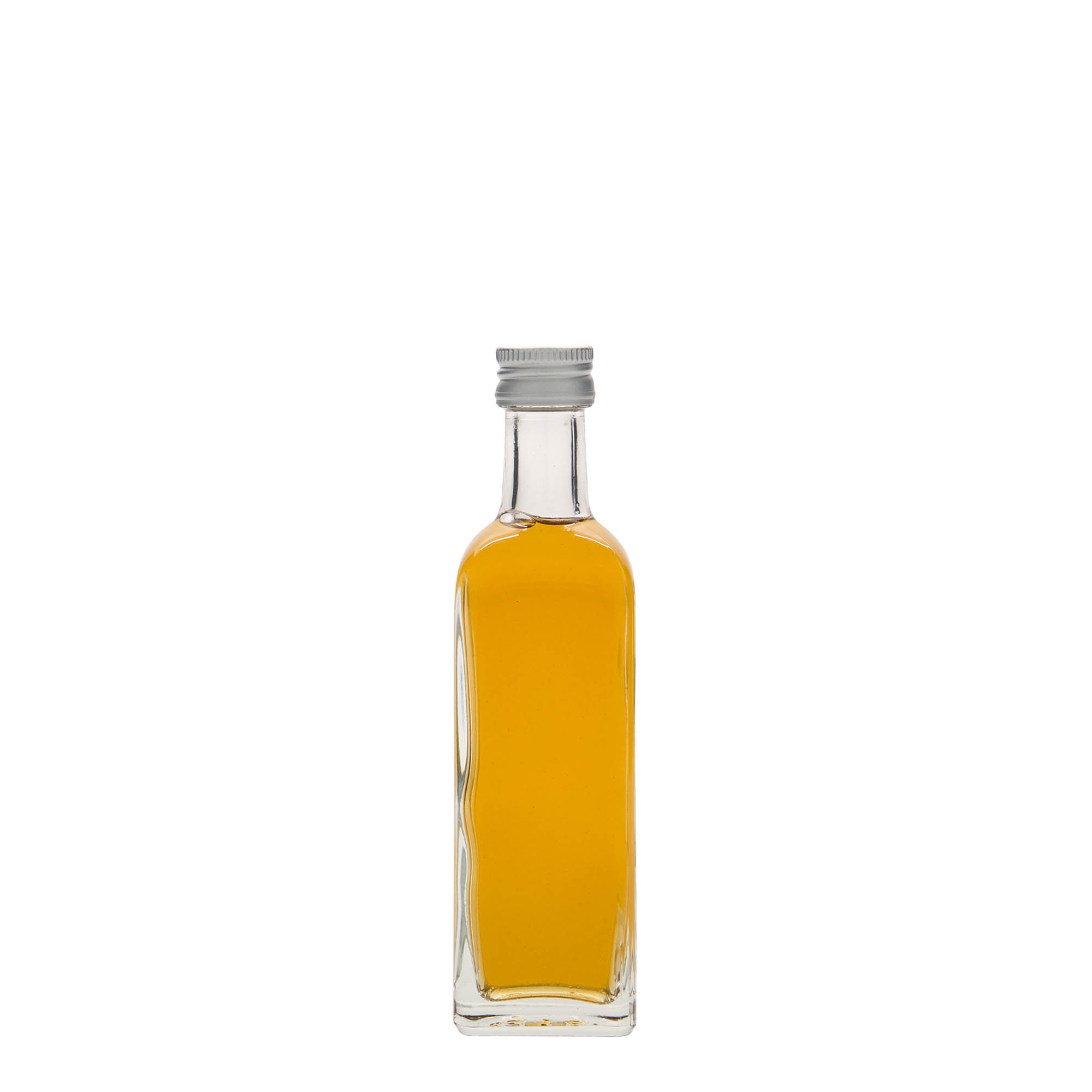 60 ml lasipullo 'Marasca', neliömäinen, suuaukko: PP 18 60 ml lasipullo 'Marasca', neliömäinen, suuaukko: PP 18