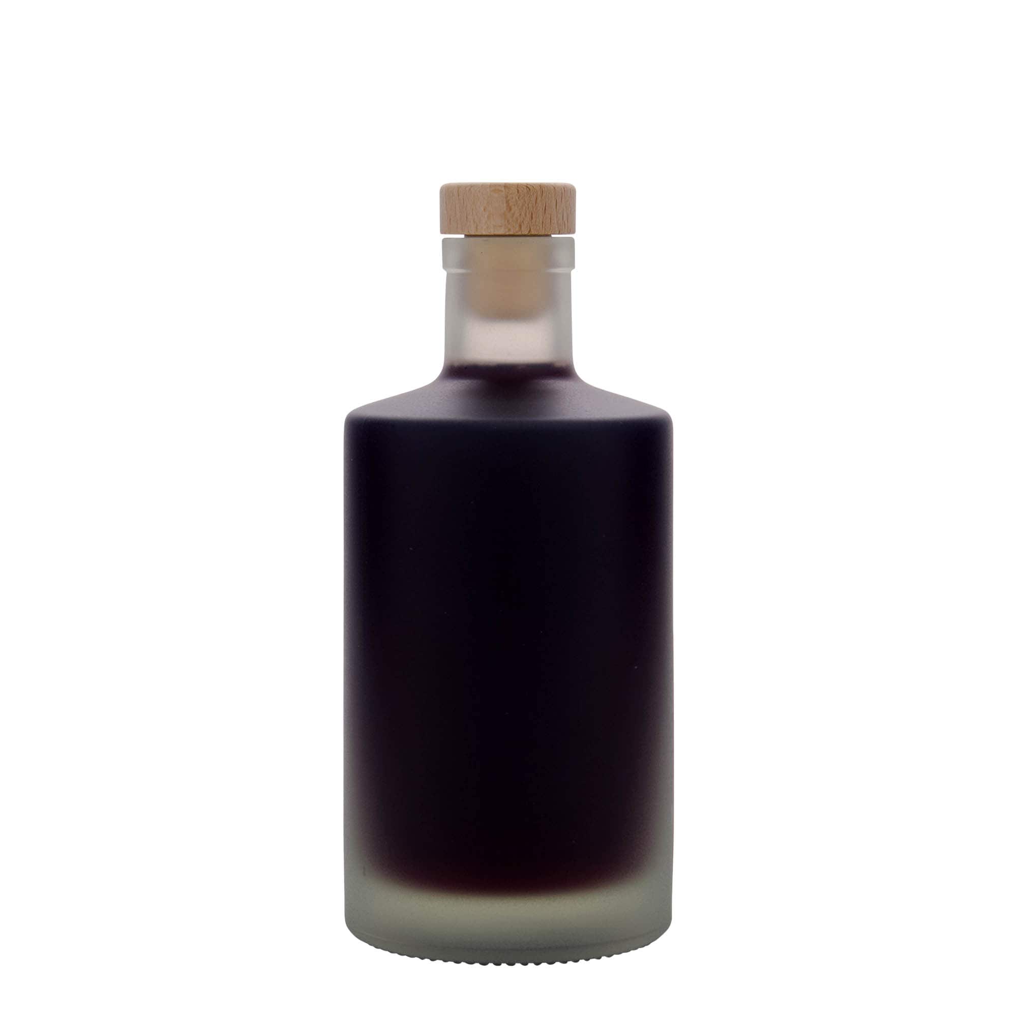500 ml lasipullo 'Caroline', huurrettu, suu: korkki