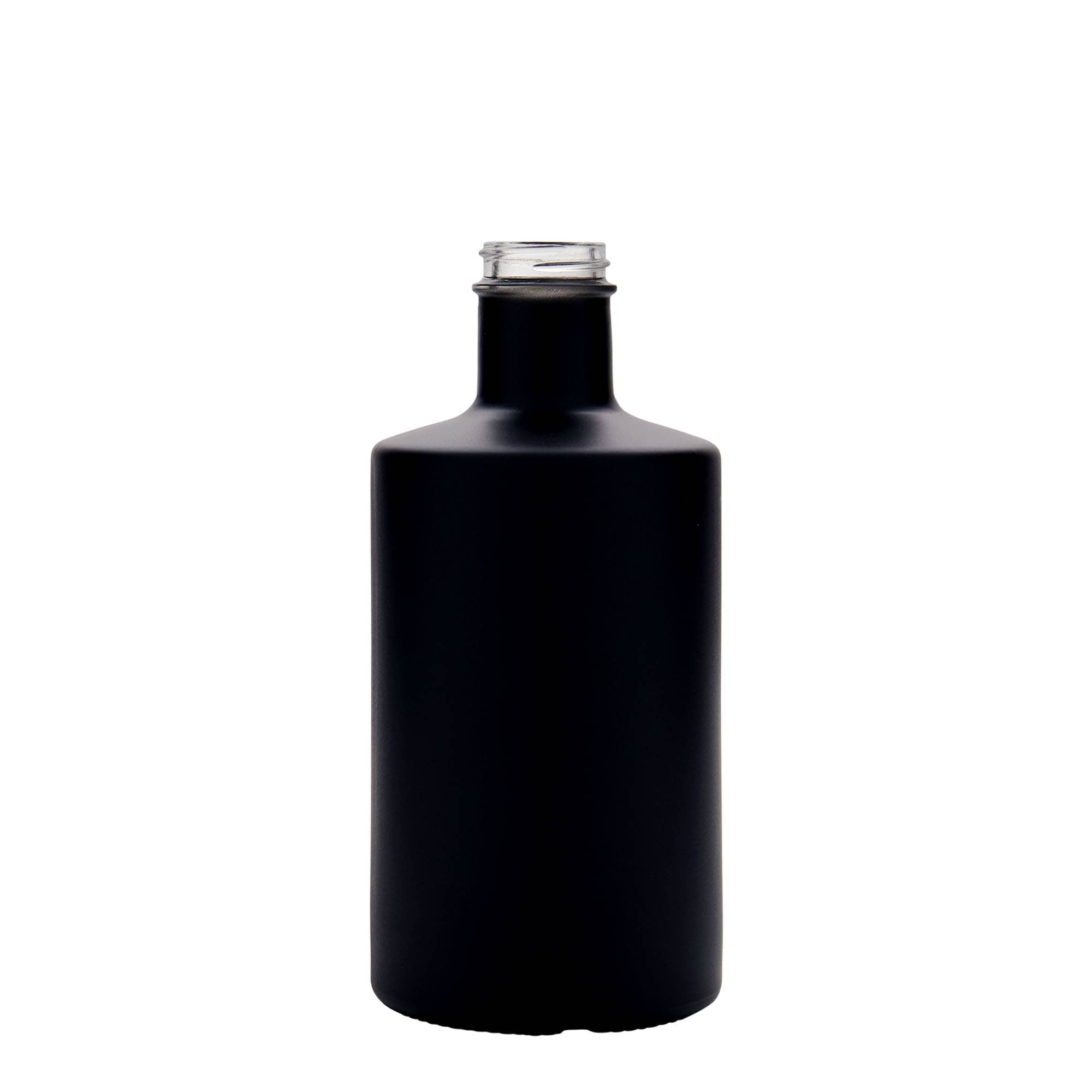 500 ml lasipullo 'Caroline', musta, suuaukko: GPI 33