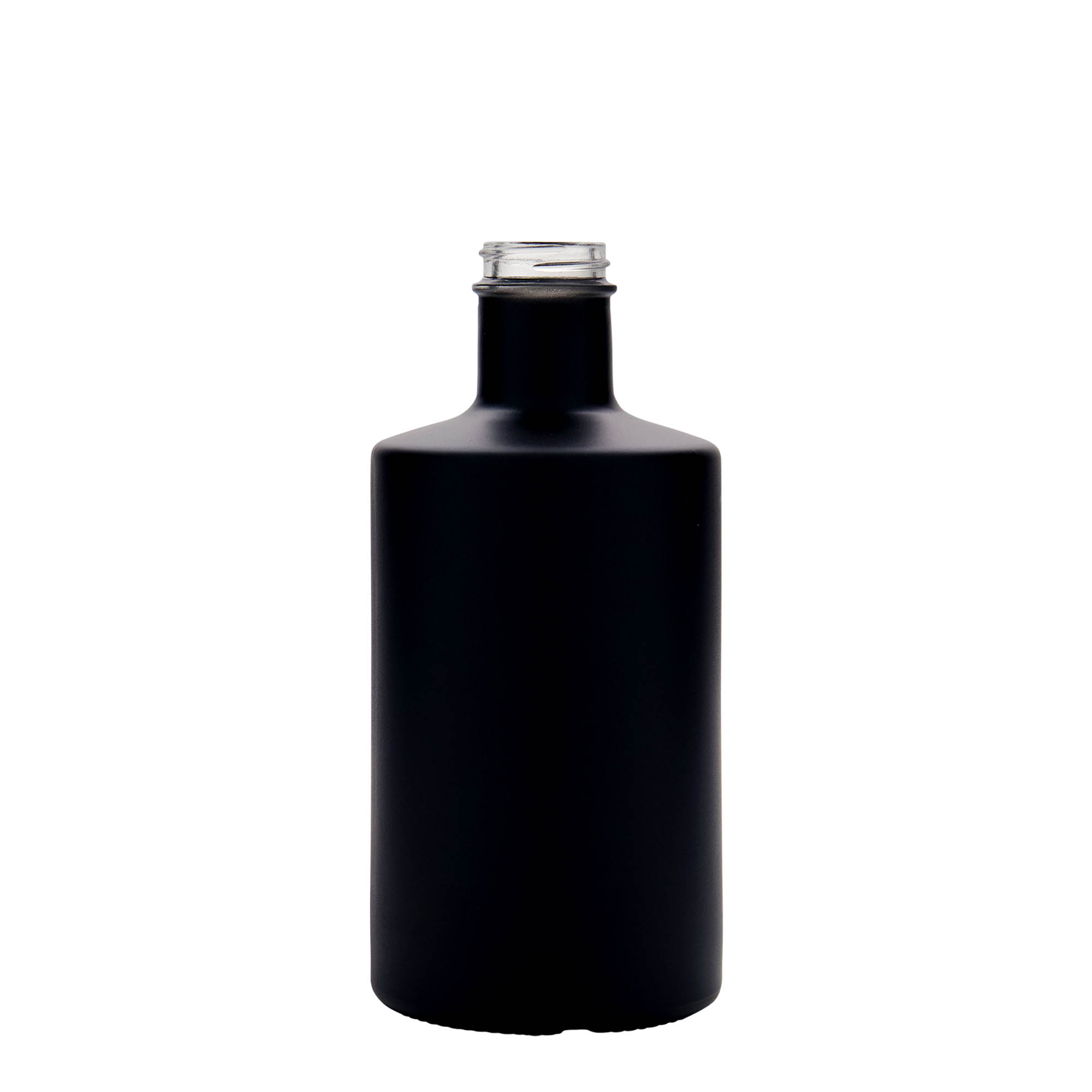 500 ml lasipullo ”Caroline”, musta, suuaukko: GPI 33