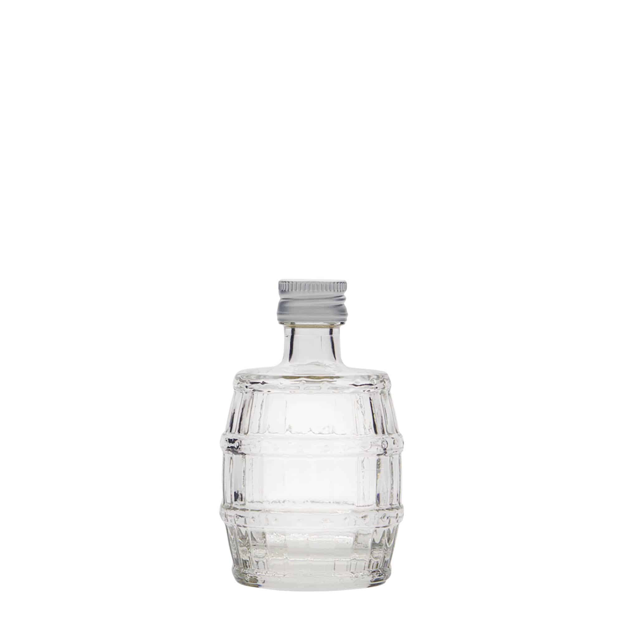 50 ml lasipullo 'Tynnyri', suu: PP 18