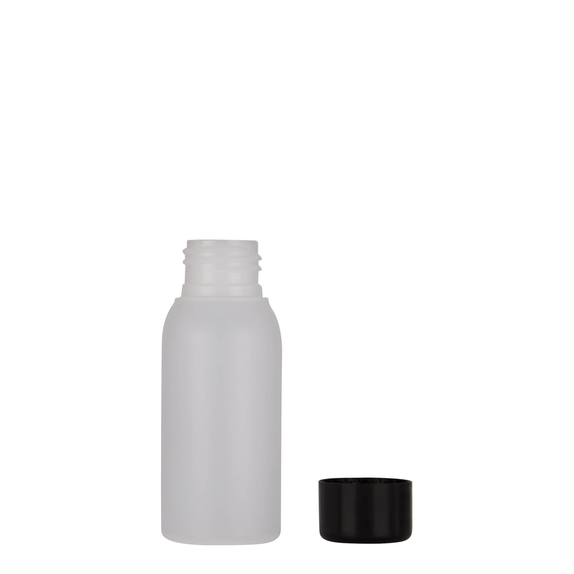 50 ml muovipullo 'Tuffy', HDPE, luonnonväri, suuaukko: 24/410