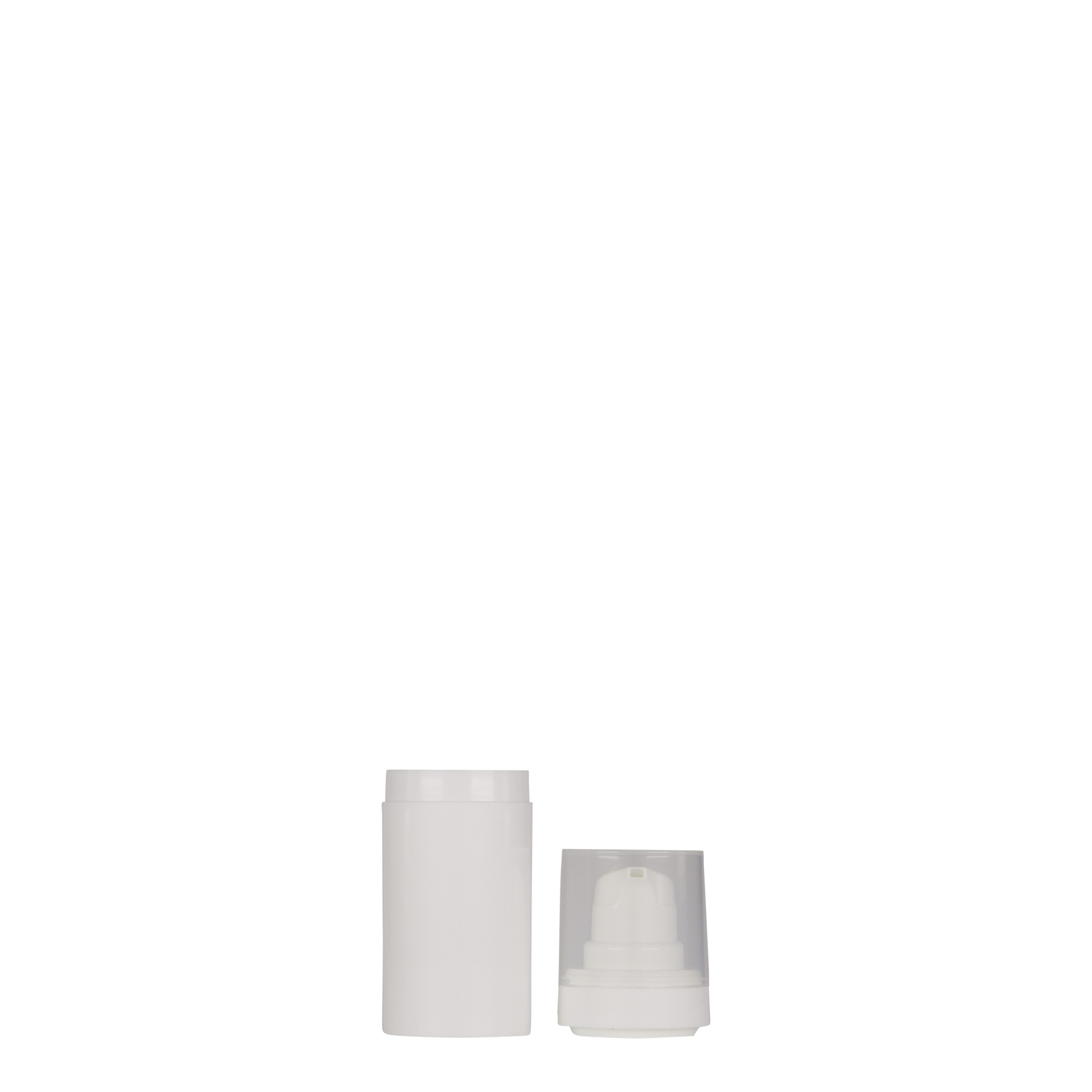 15 ml Airless-annostelija 'Micro', PP-muovi, valkoinen